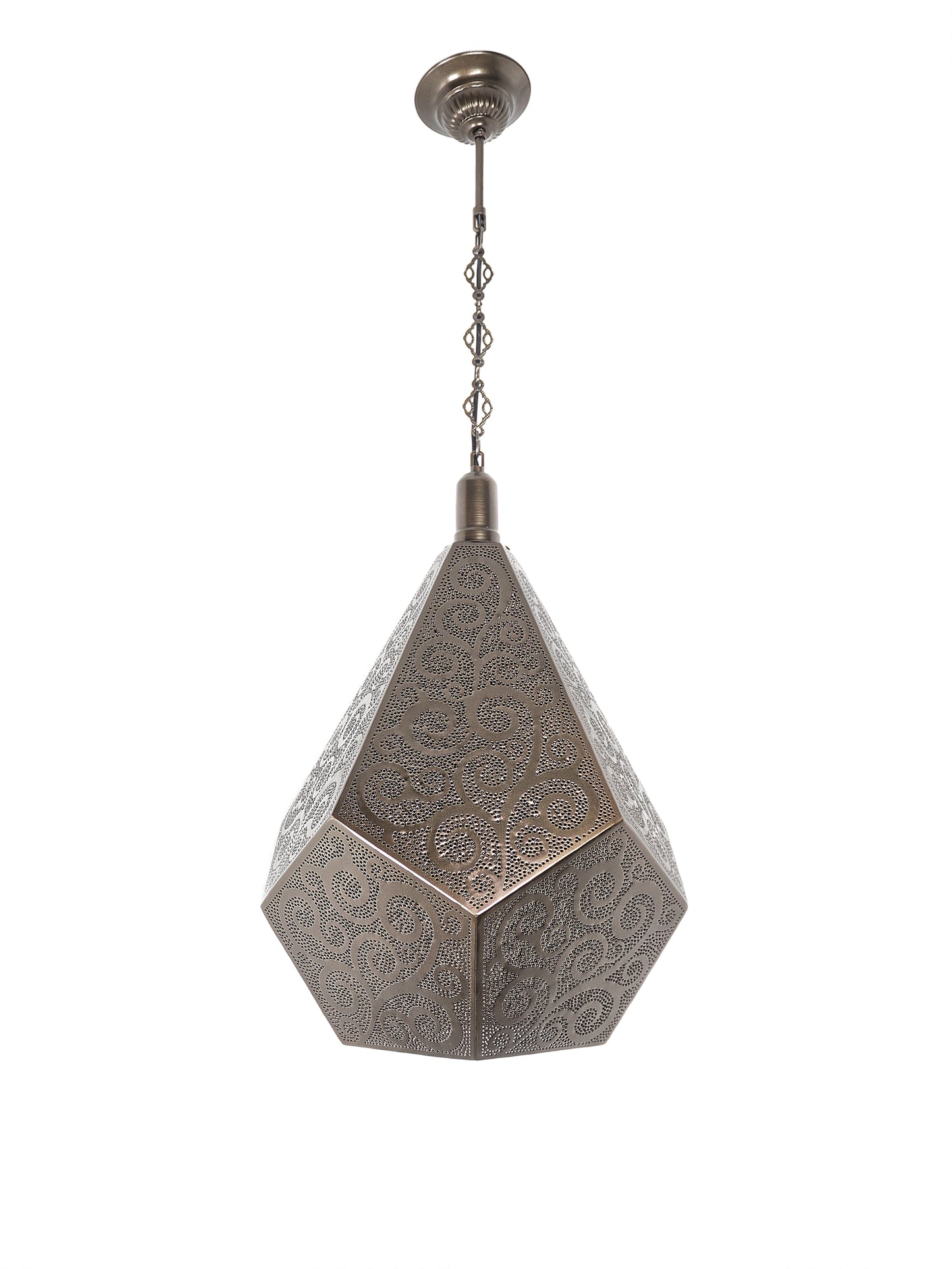 Moroccan Decorative Big Lantern Hanging Lamp Diamond Shape