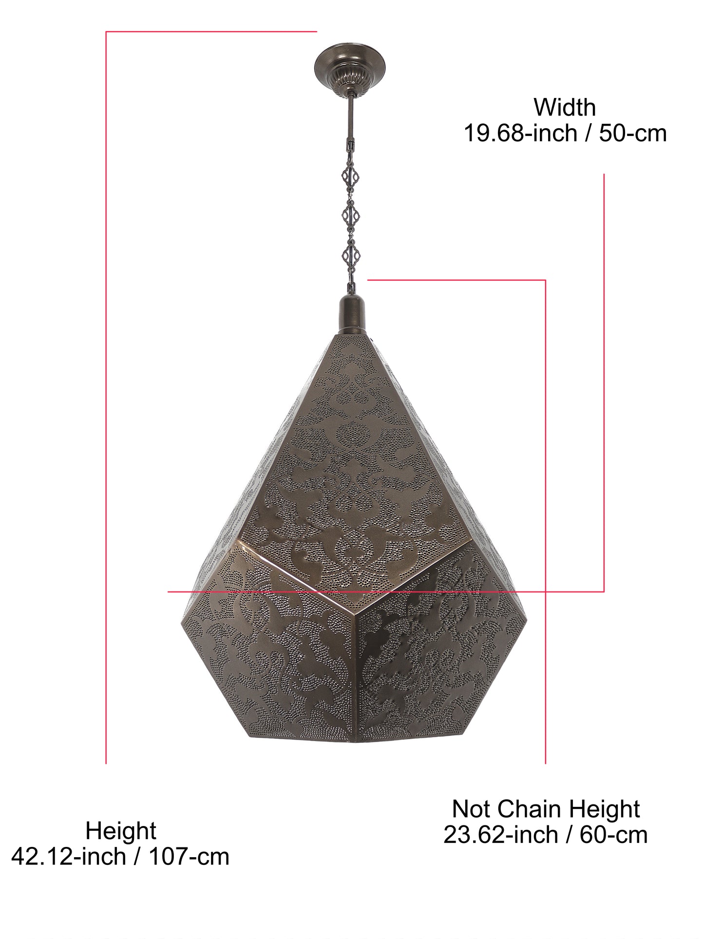 Moroccan Lantern Decorative Hanging Lamp Shadow Effect Light