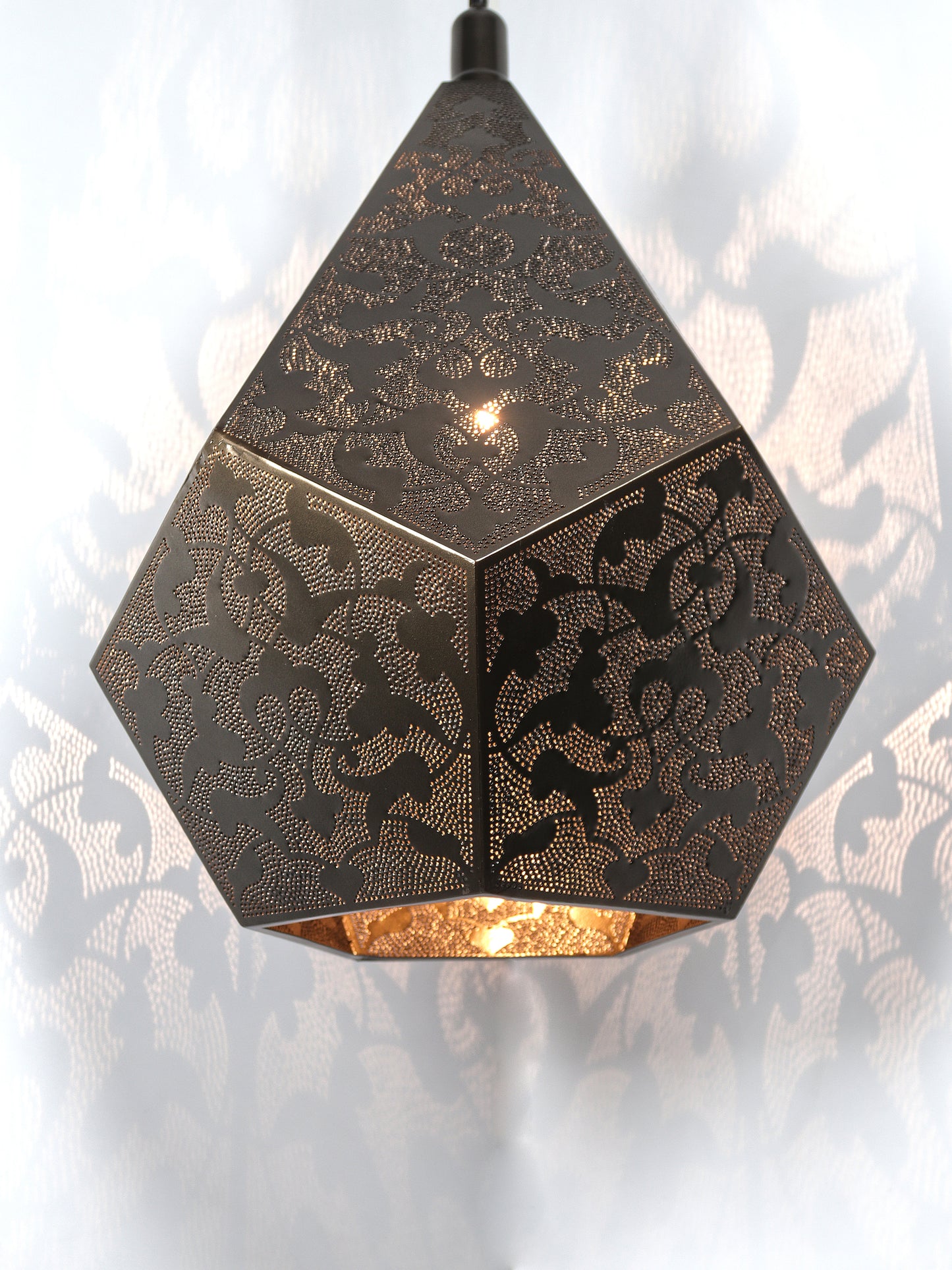 Moroccan Lantern Decorative Hanging Lamp Shadow Effect Light
