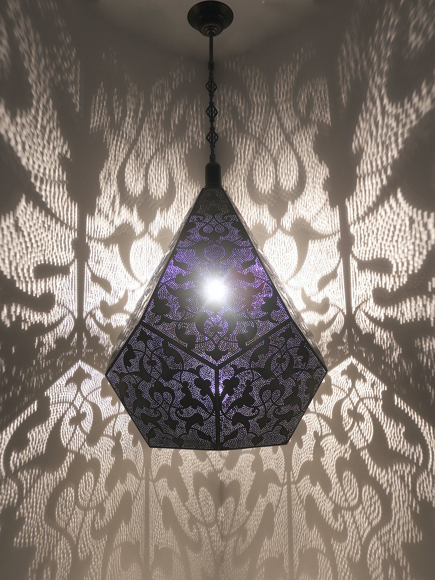 Moroccan Lantern Decorative Hanging Lamp Shadow Effect Light
