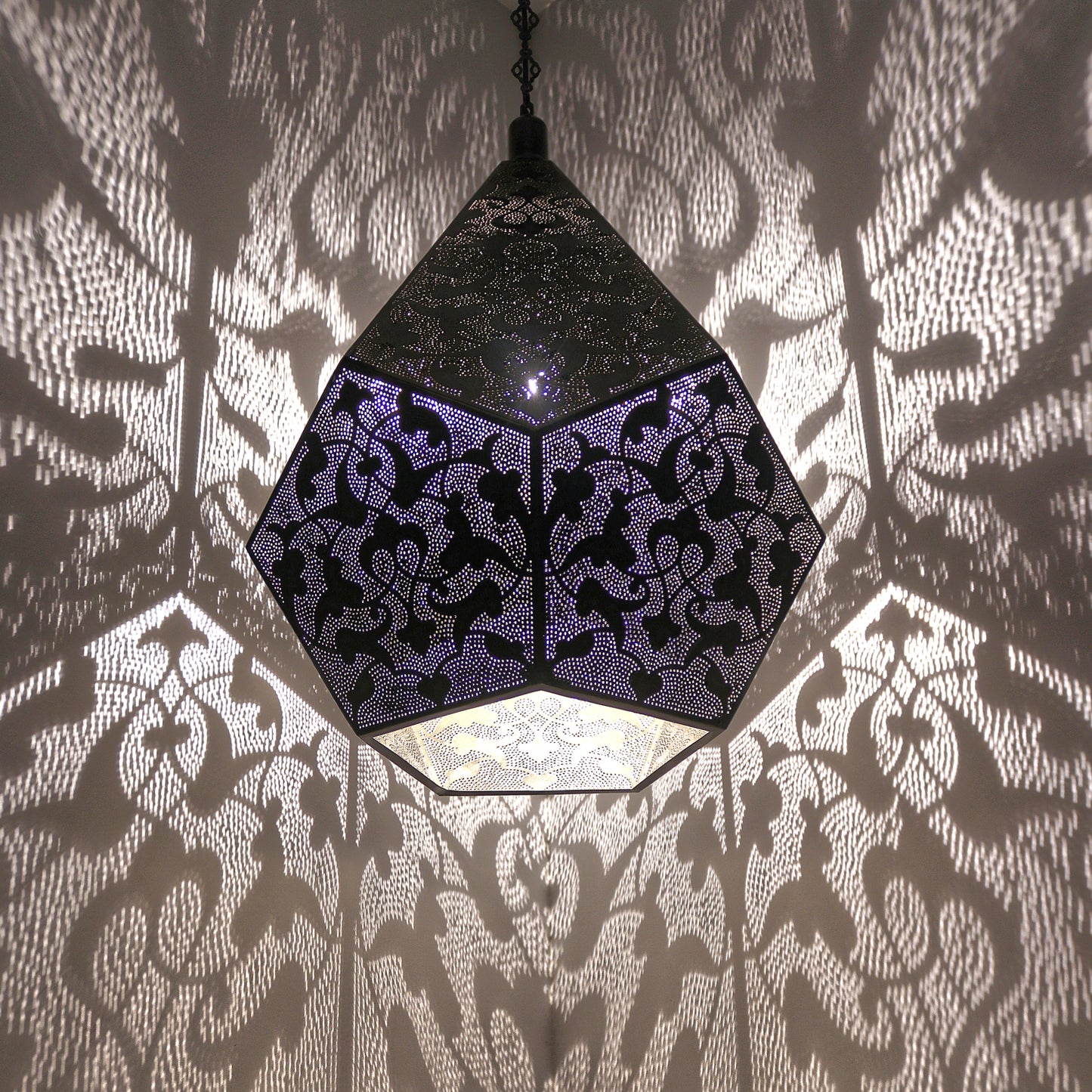 Moroccan Lantern Decorative Hanging Lamp Shadow Effect Light