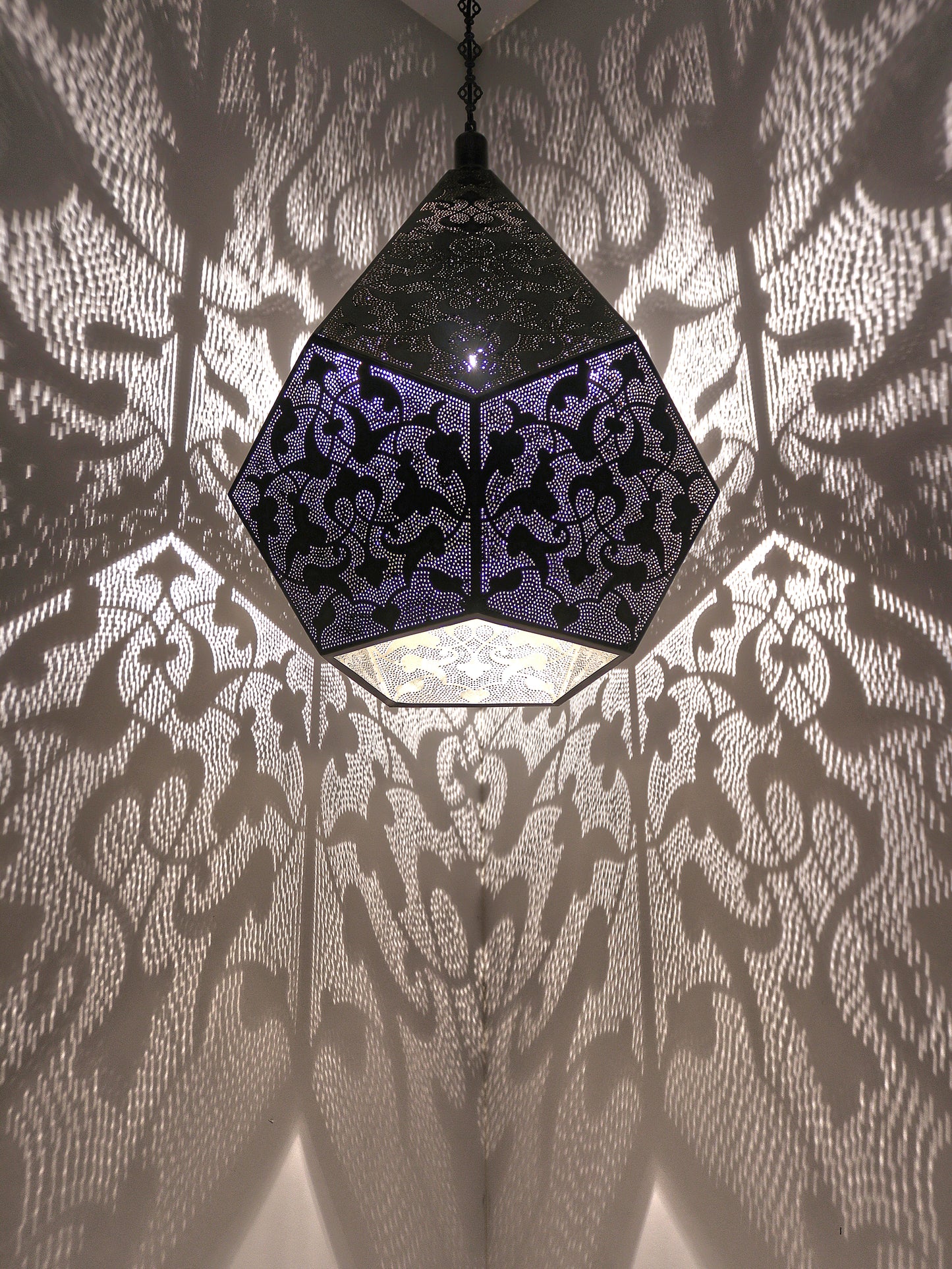 Moroccan Lantern Decorative Hanging Lamp Shadow Effect Light