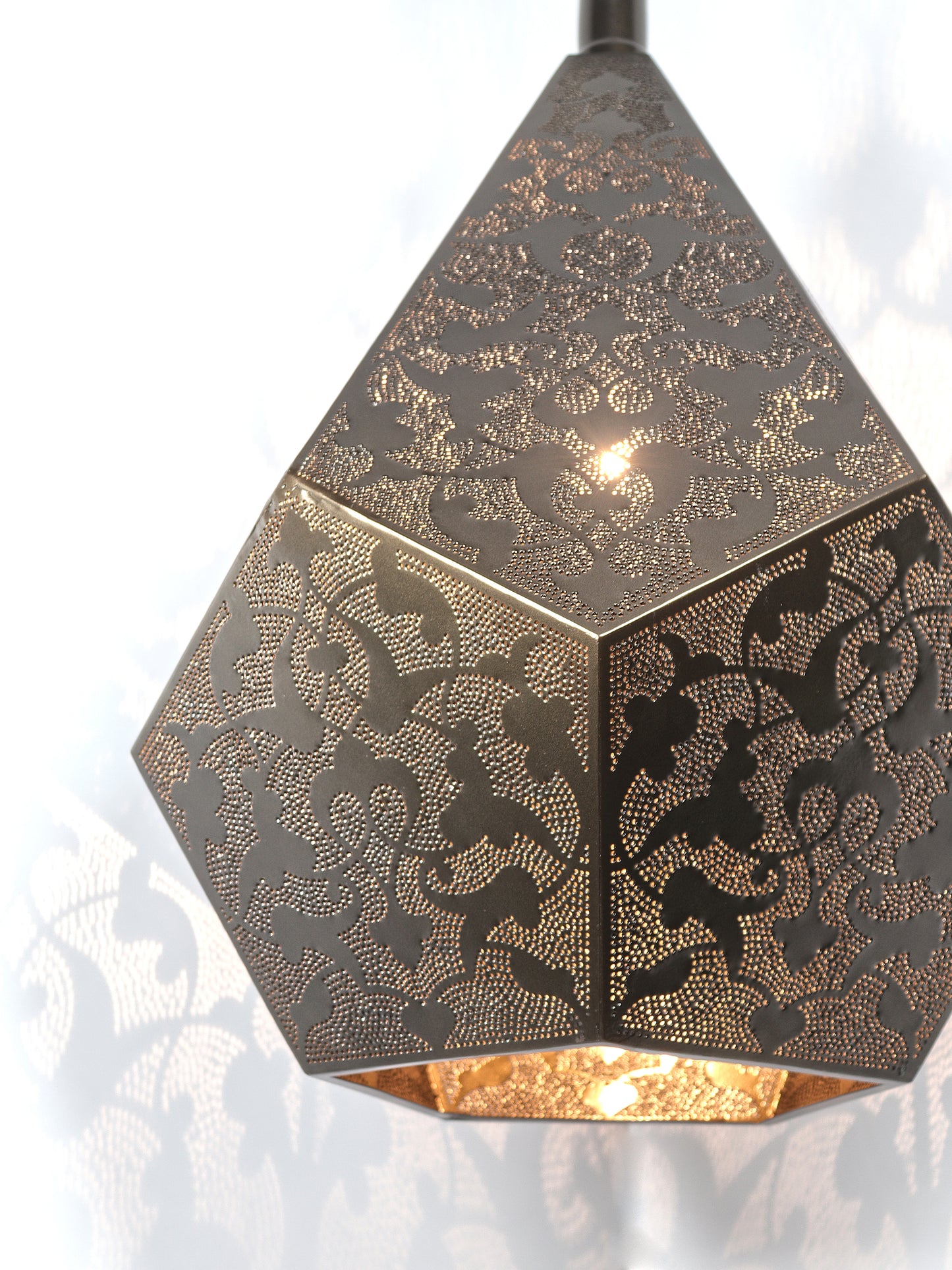 Moroccan Lantern Decorative Hanging Lamp Shadow Effect Light