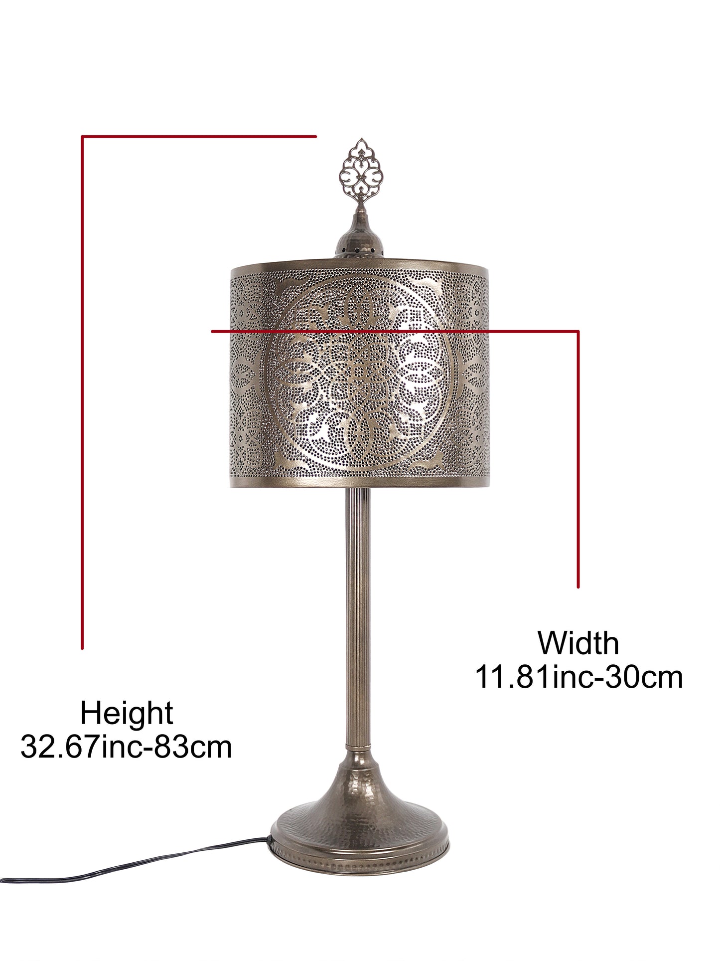 Moroccan Table Lamp Shade Turkish Effect Pattern