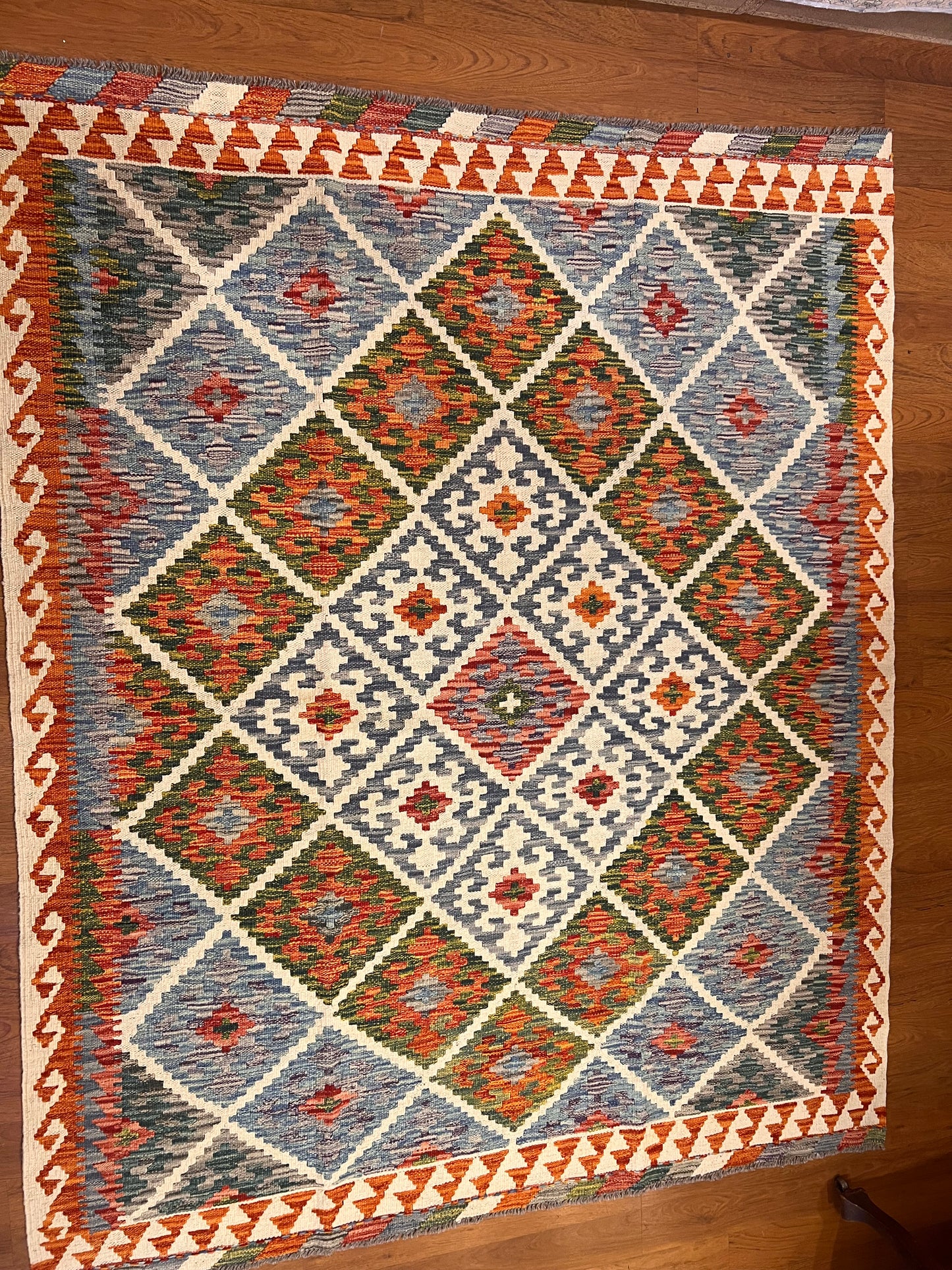 Handmade Natural Dye Kilim Rug – 6.4’ x 5.3’