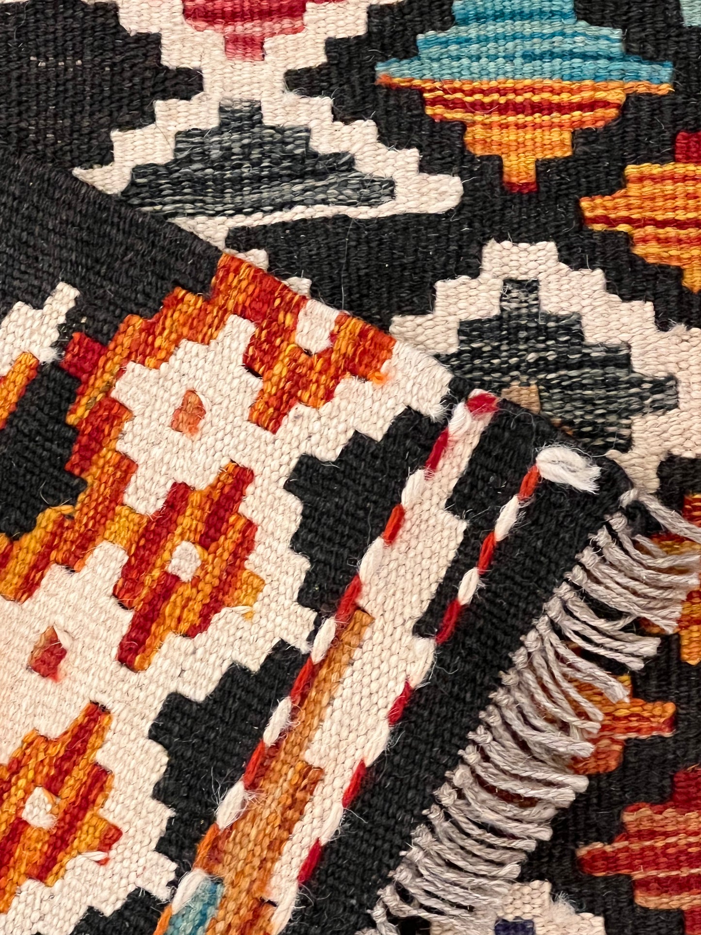 6x8 Fine Quality Turkish Kilim Rug – Handwoven Multicolor Geometric Anatolian Area Rug