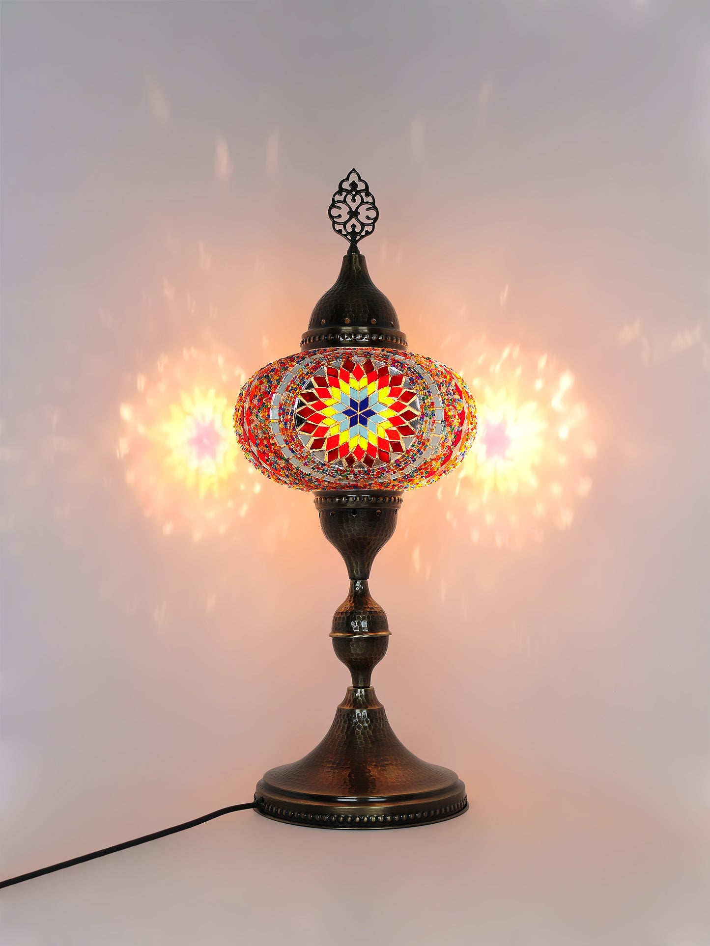 Turkish Table Lamp Big Globe Standing Light
