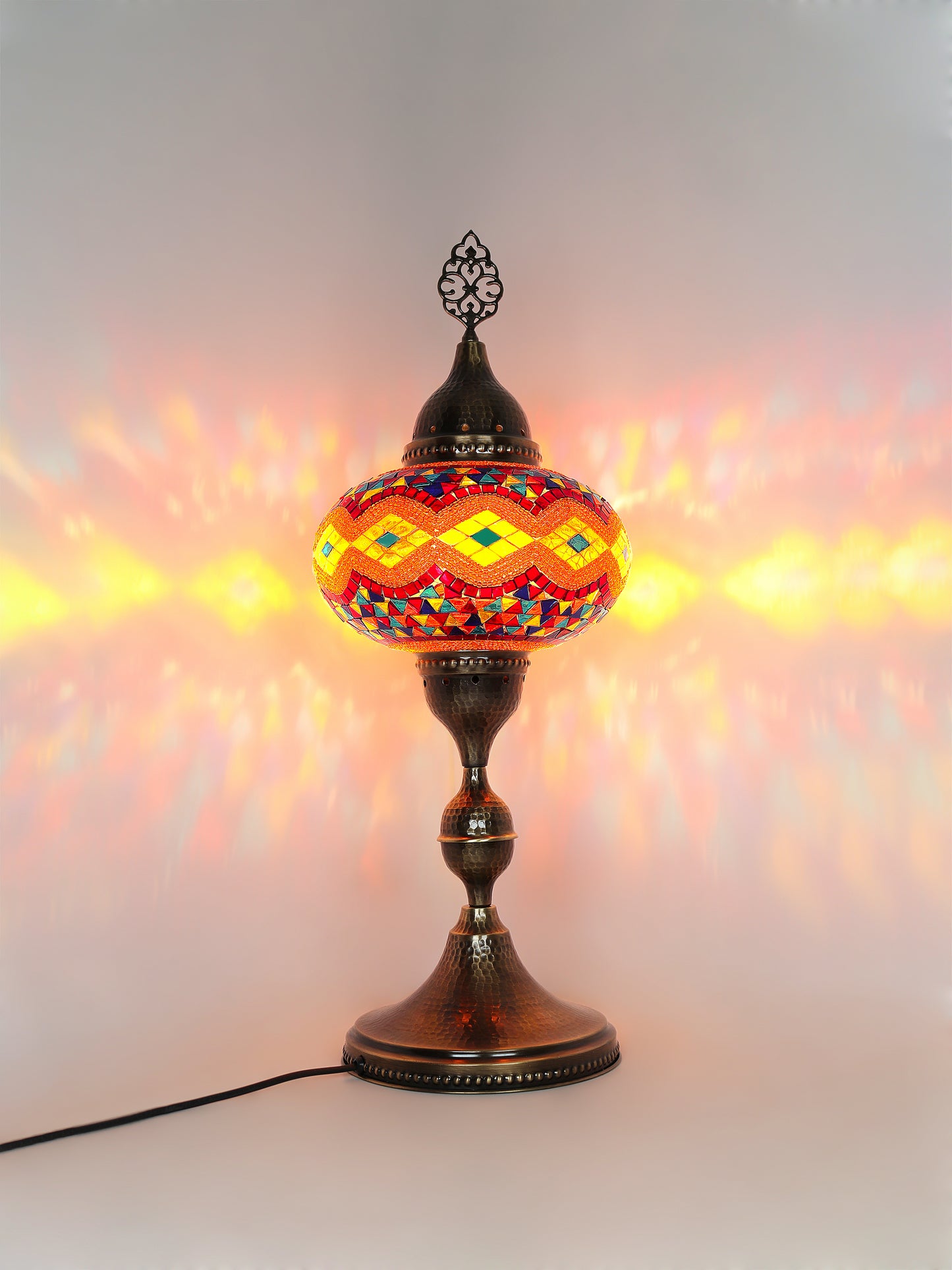 Turkish Table Lamp Big Globe Standing Light