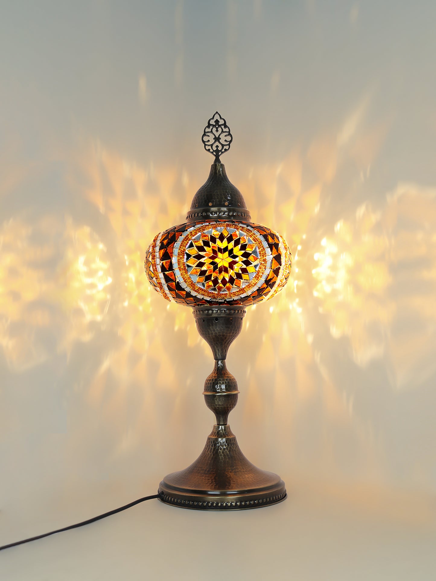 Turkish Table Lamp Big Globe Standing Light