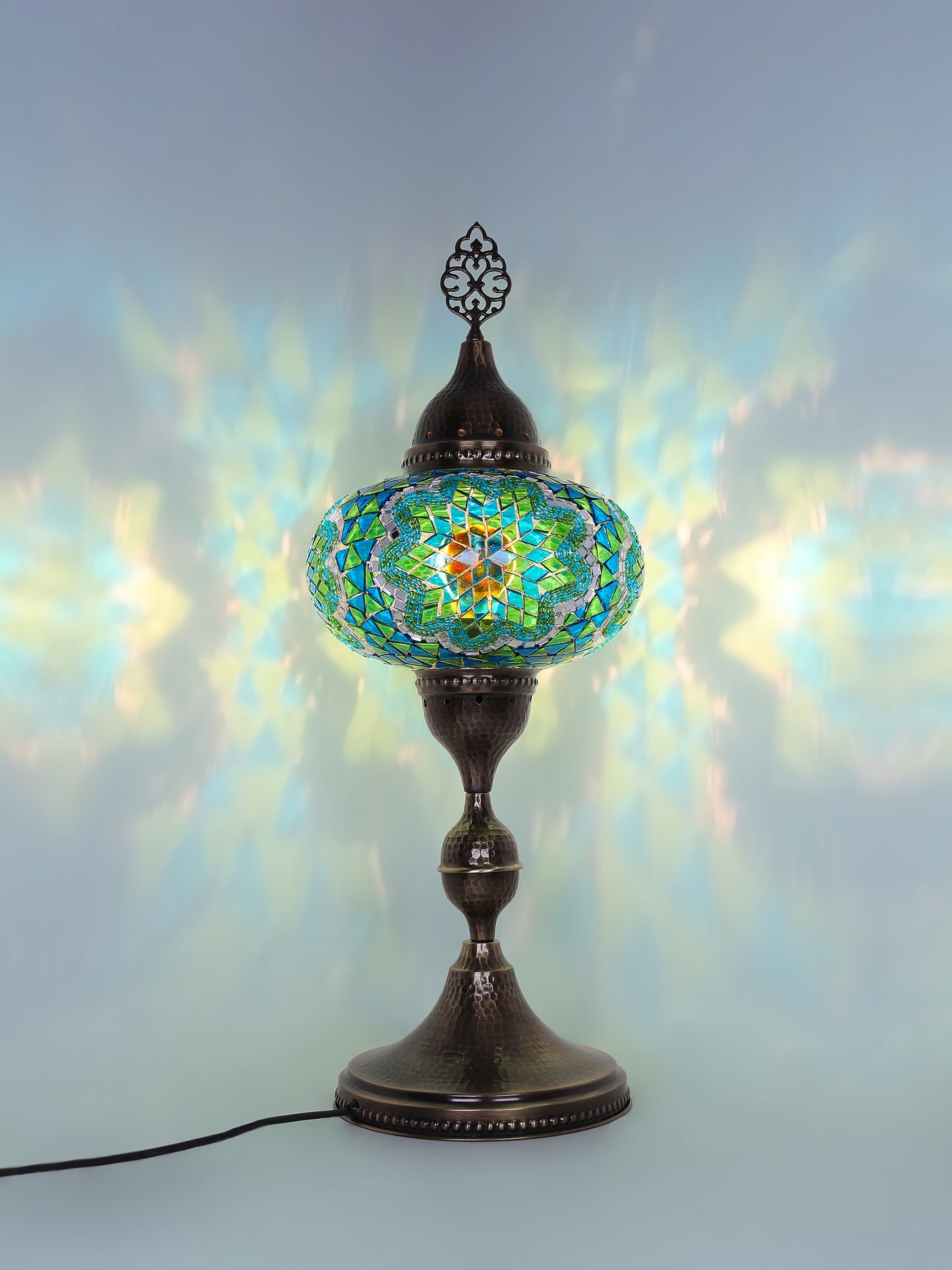 Turkish Table Lamp Big Globe Standing Light