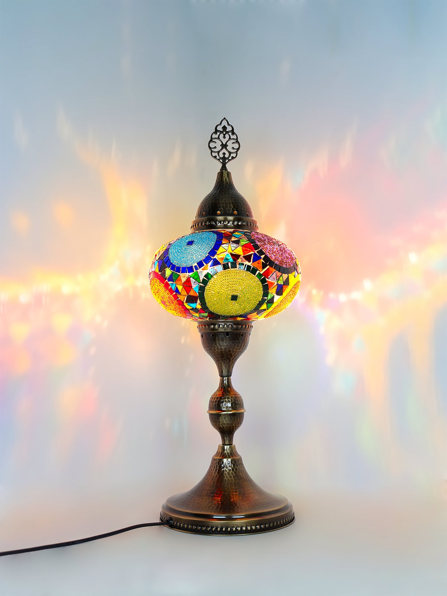 Turkish Table Lamp Big Globe Standing Light