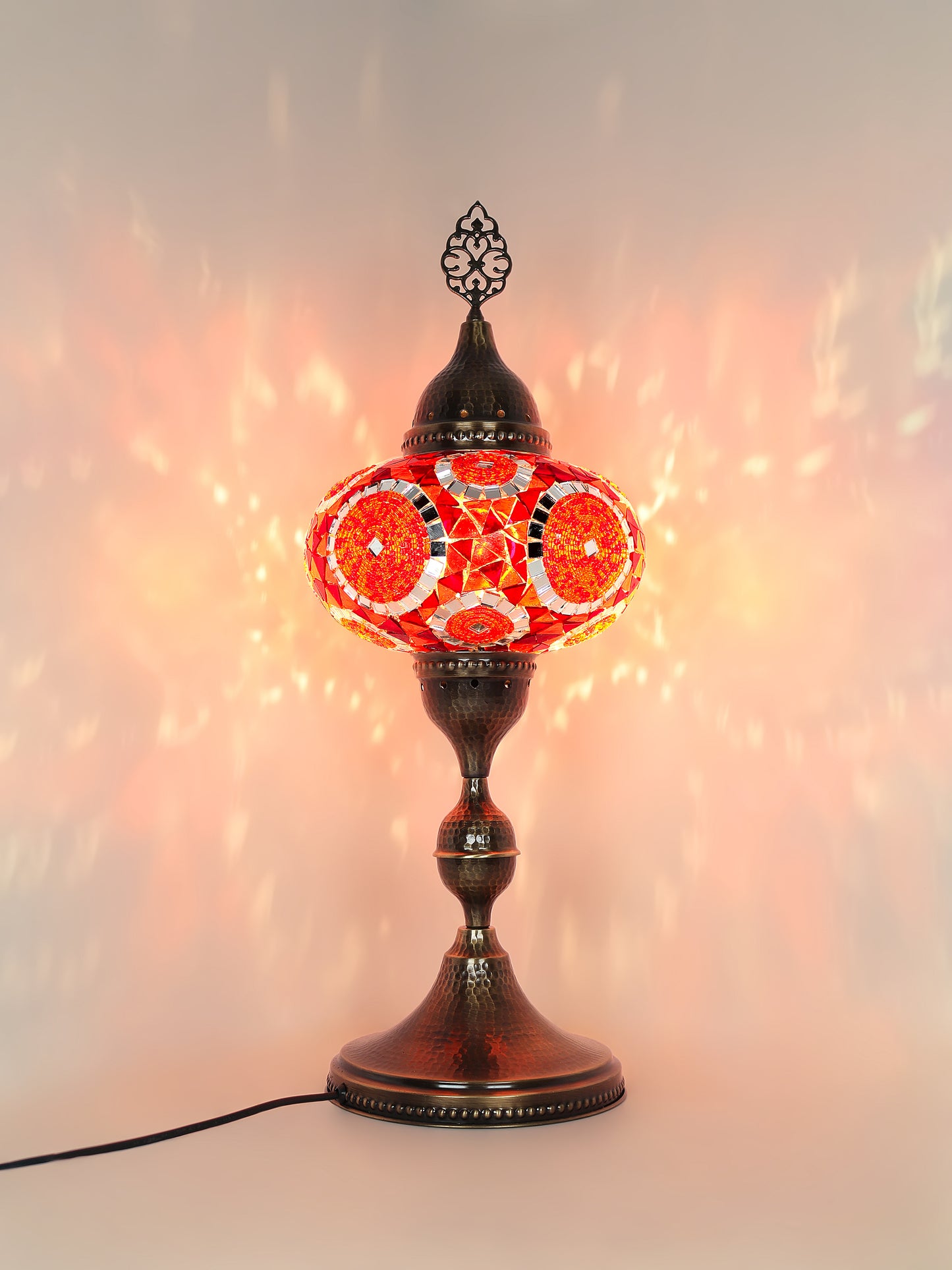 Turkish Table Lamp Big Globe Standing Light