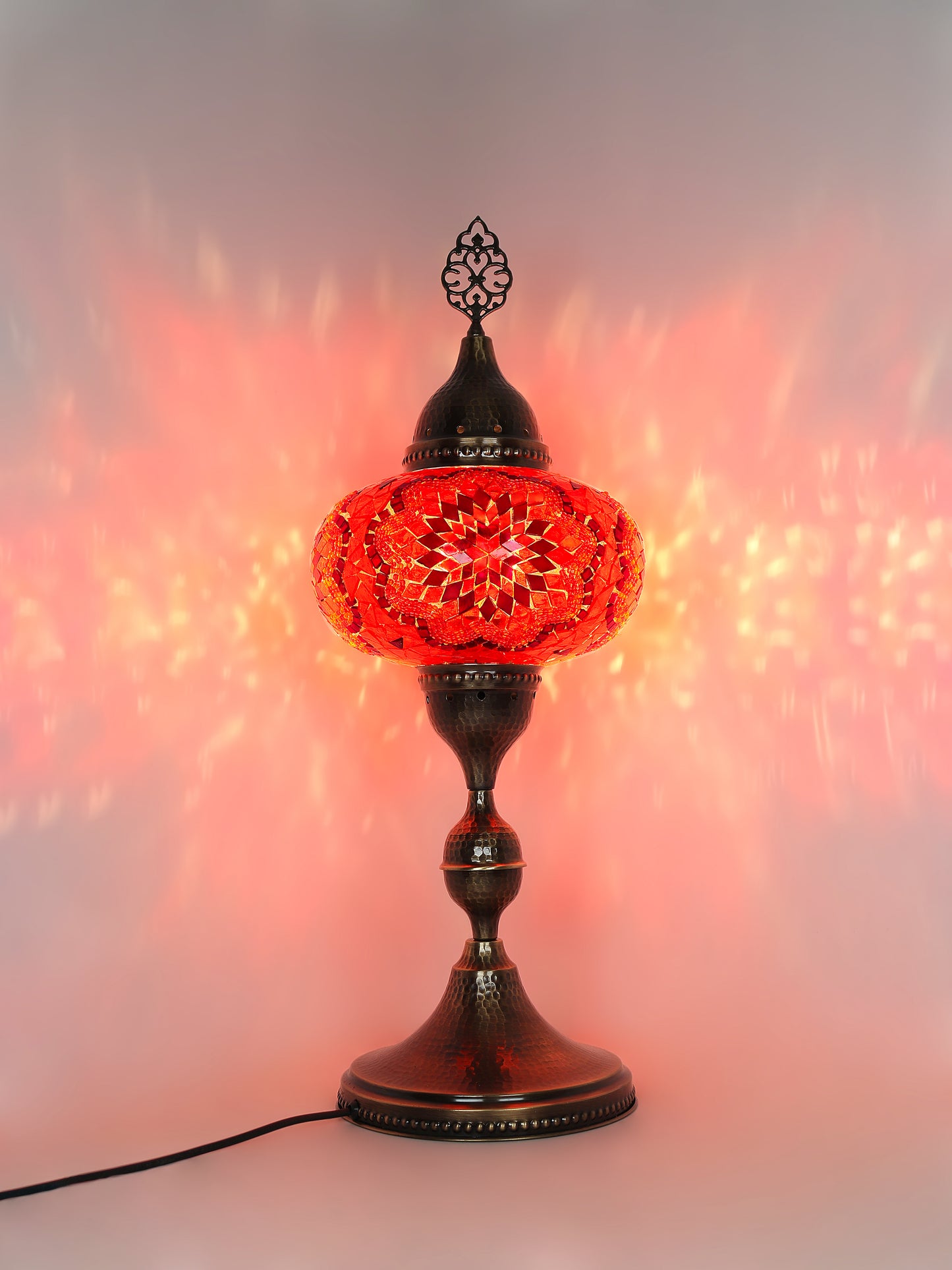 Turkish Table Lamp Big Globe Standing Light