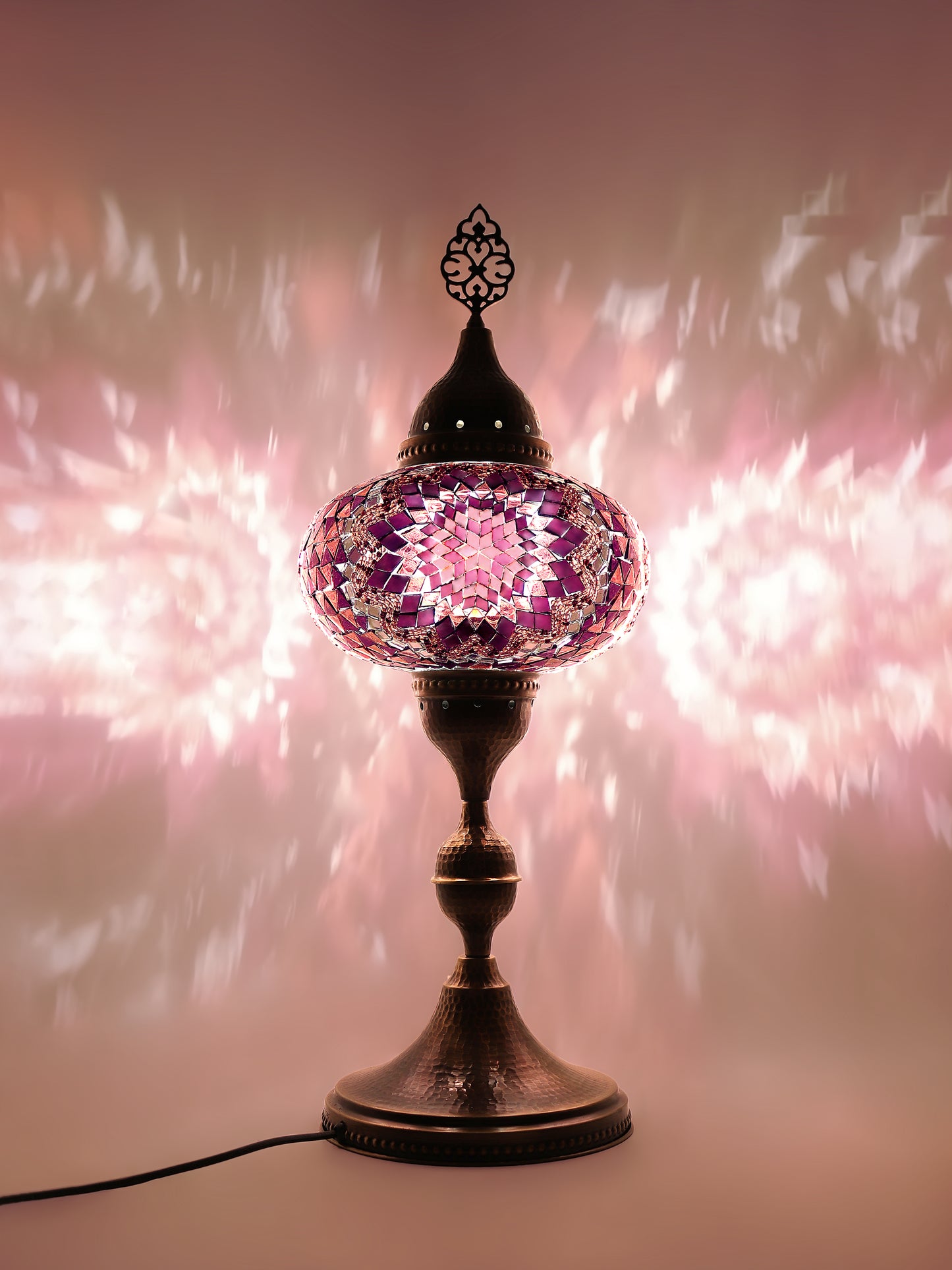 Turkish Table Lamp Big Globe Standing Light