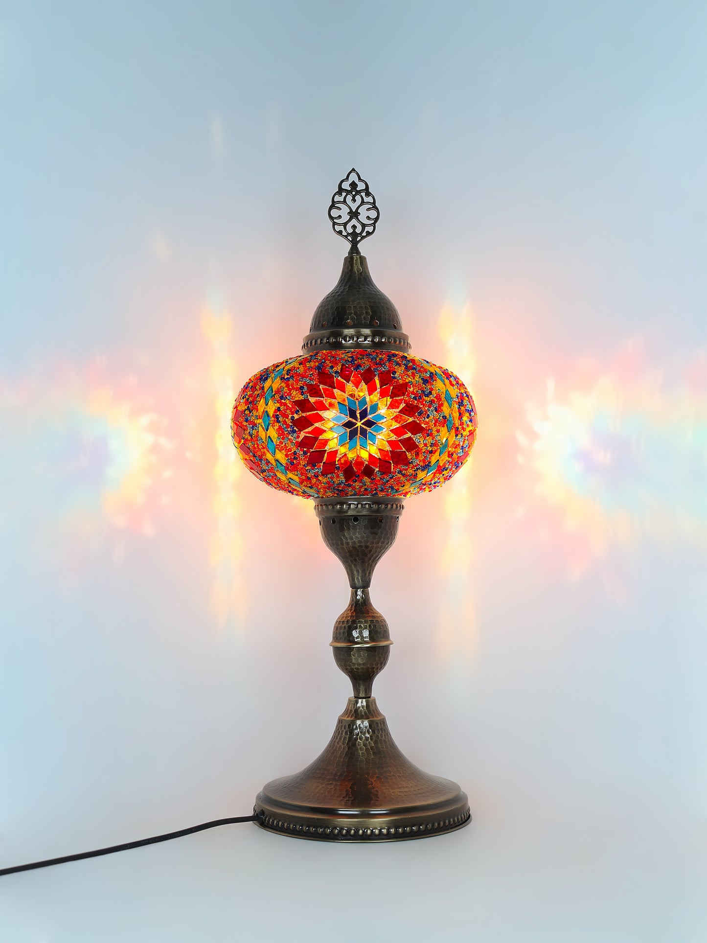 Turkish Table Lamp Big Globe Standing Light