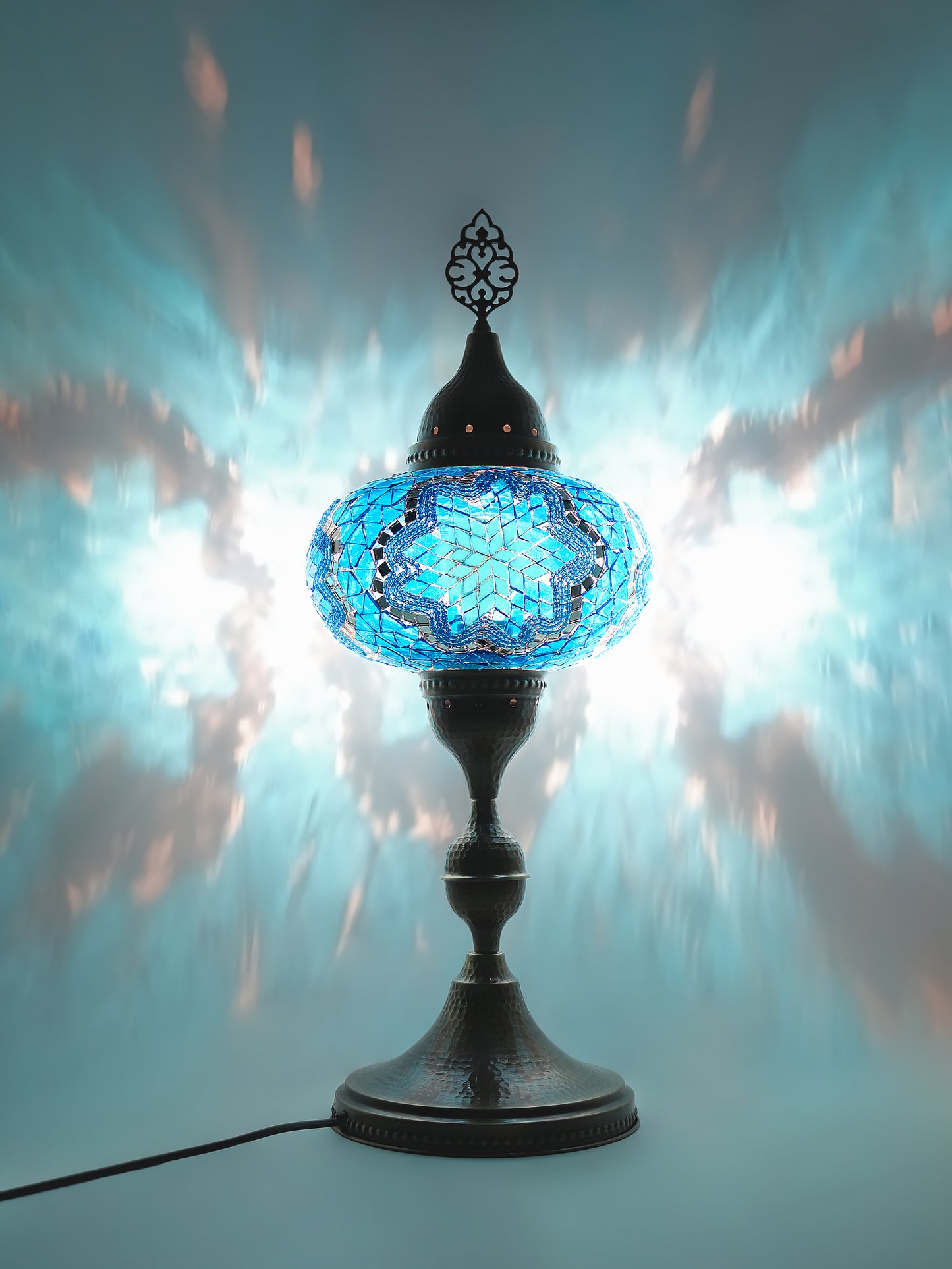 Turkish Table Lamp Big Globe Standing Light