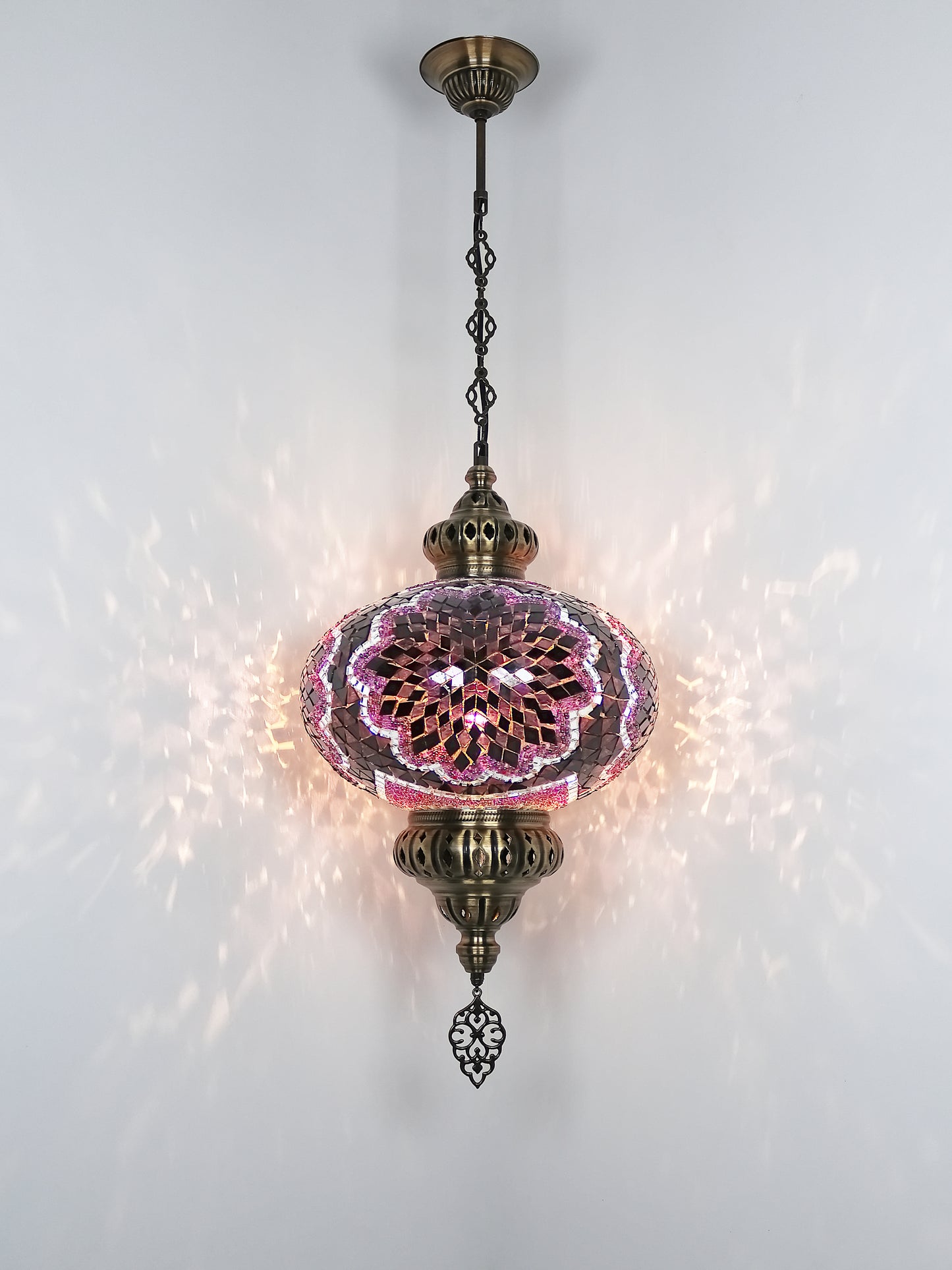 Turkish Mosaic Hanging Lamp Big Globe Pendant Lights
