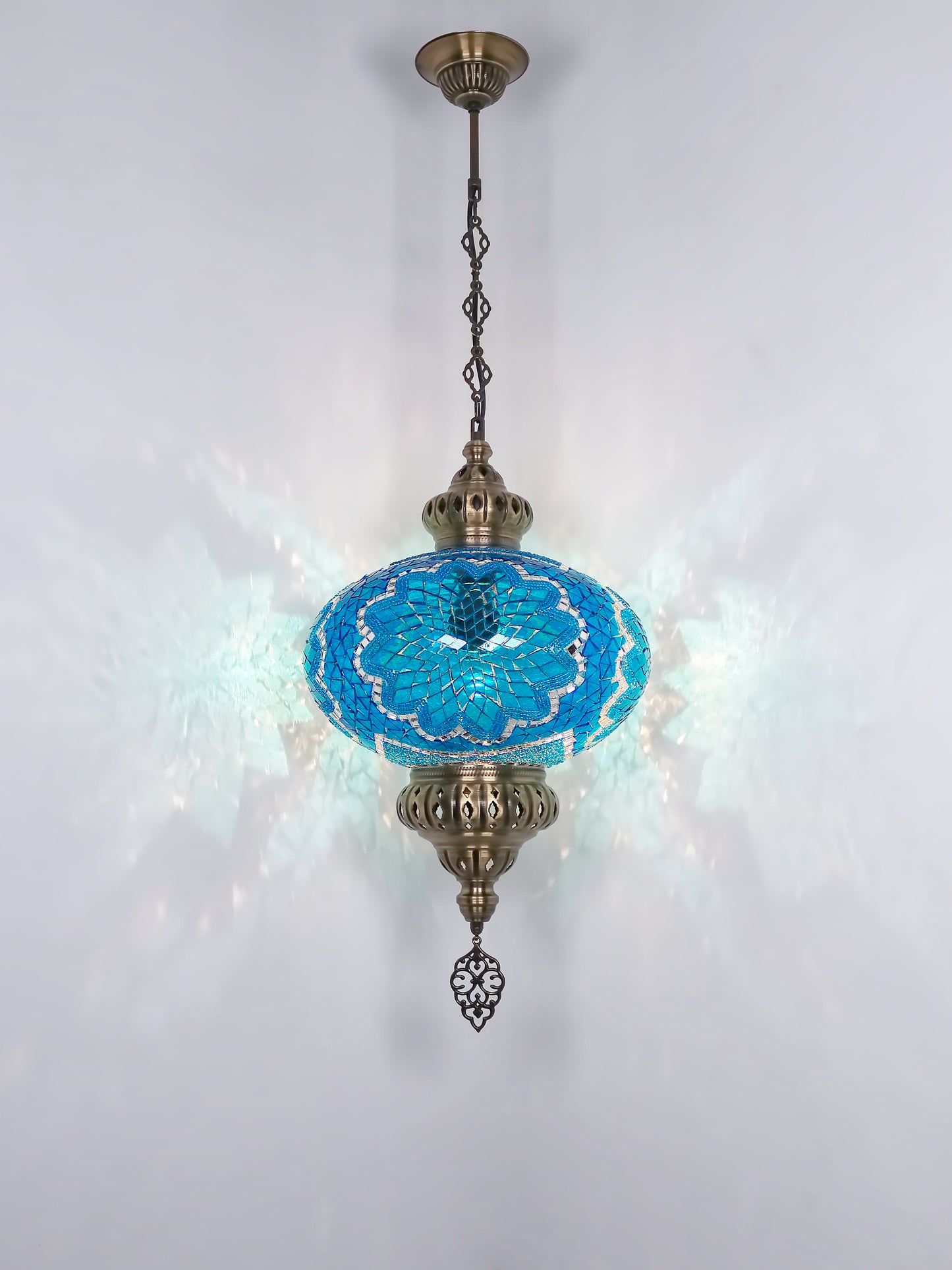 Turkish Mosaic Hanging Lamp Big Globe Pendant Lights