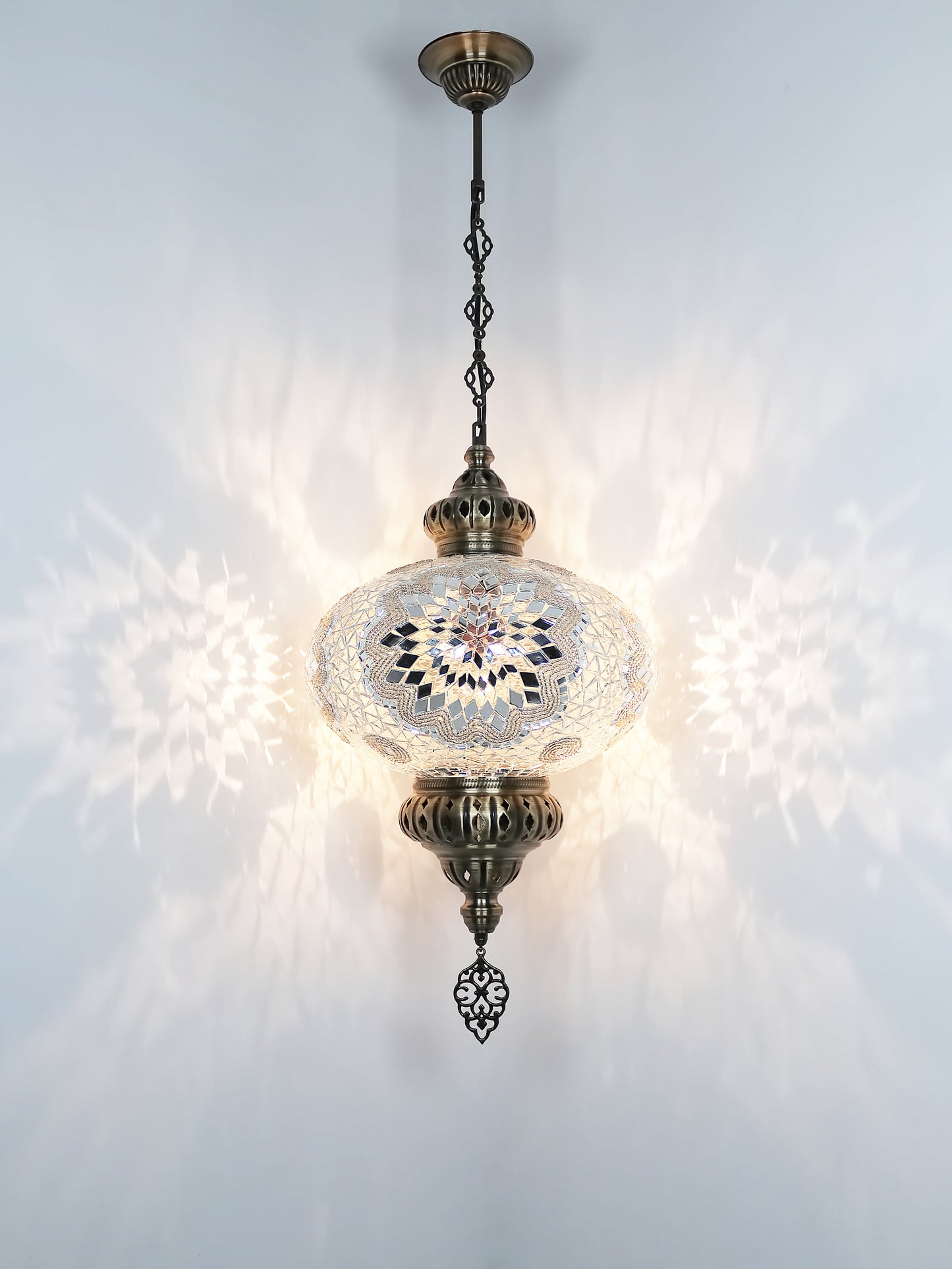 Turkish Mosaic Hanging Lamp Big Globe Pendant Lights