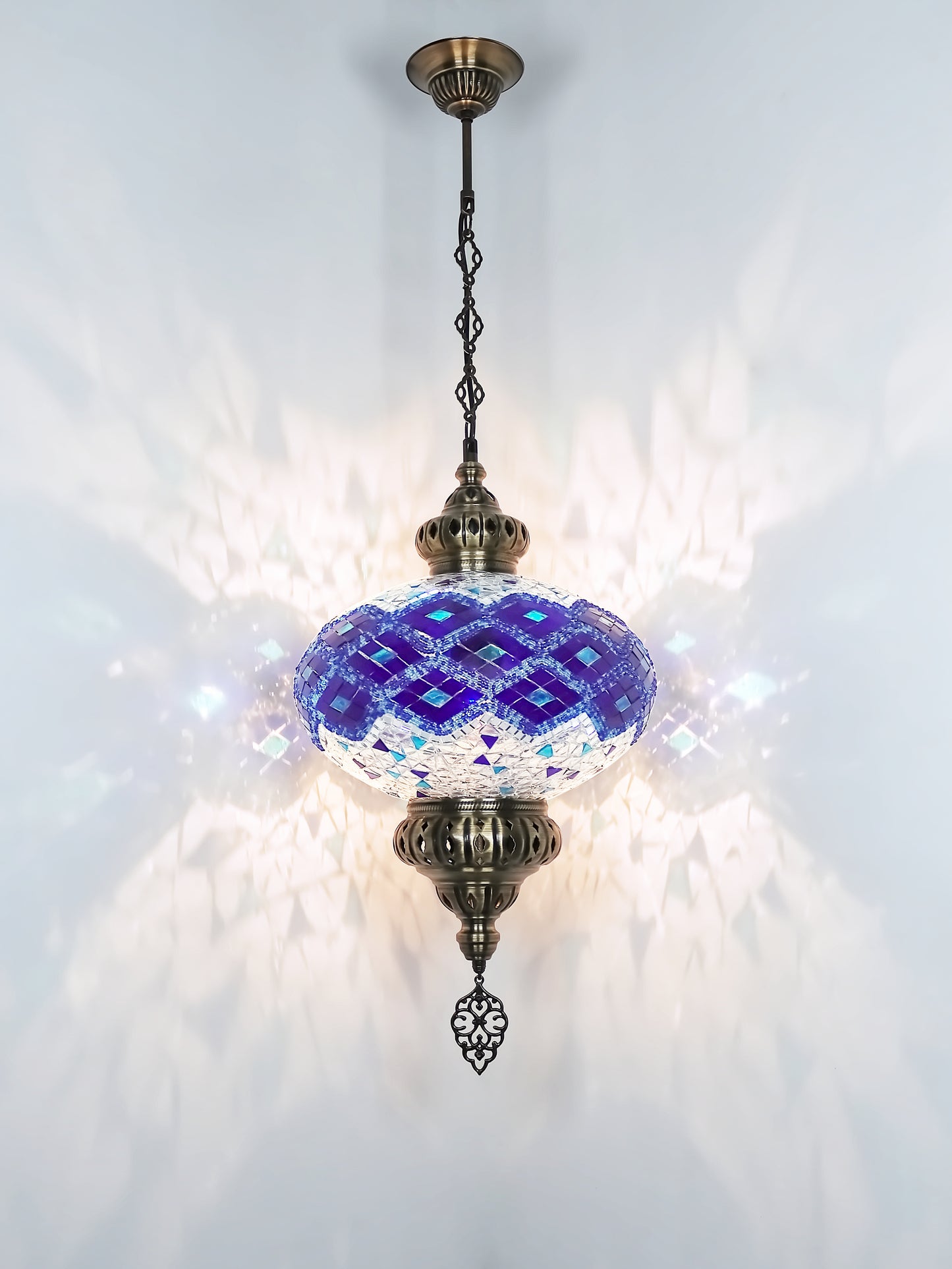 Turkish Mosaic Hanging Lamp Big Globe Pendant Lights