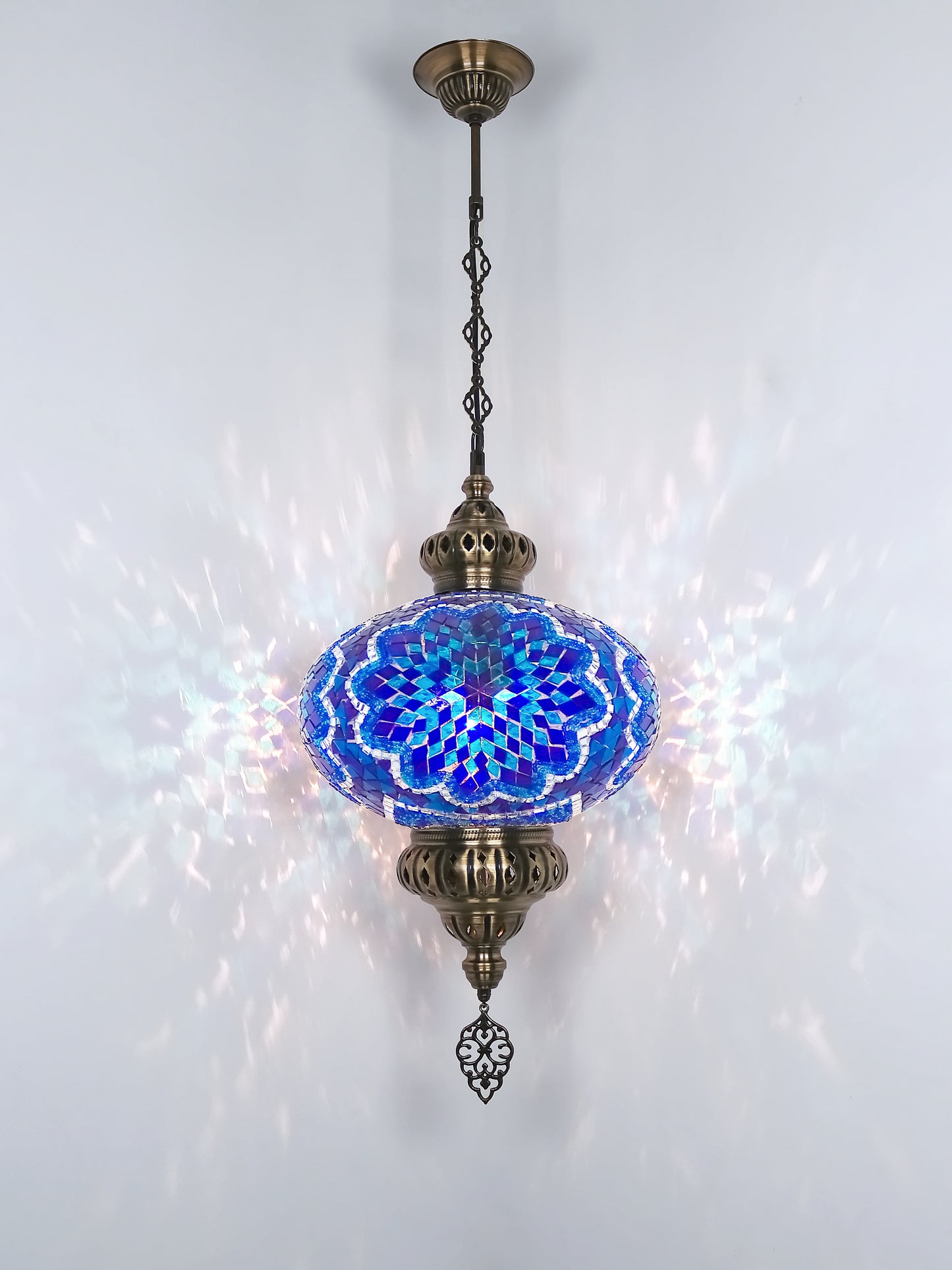 Turkish Mosaic Hanging Lamp Big Globe Pendant Lights