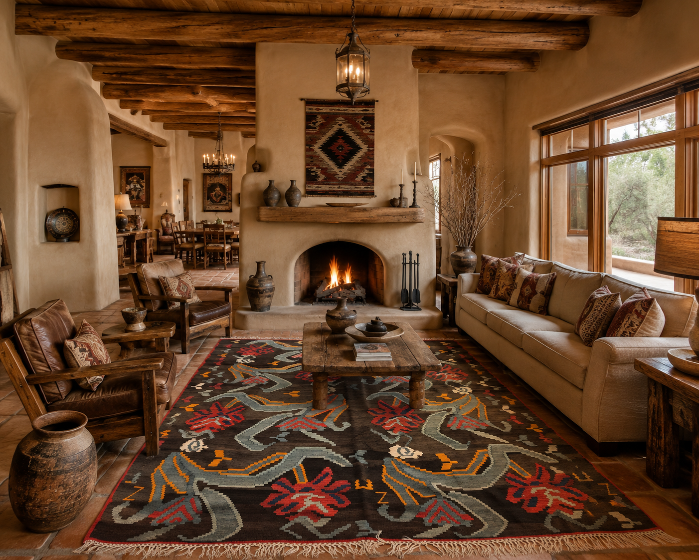 Authentic Handwoven Vintage Moldovan Kilim Rug – 70–80 Year Old Traditional Wool Kilim – Natural Vegetable Dyes – One-of-a-Kind Tribal Area Rug – 10.67’ × 7.33’
