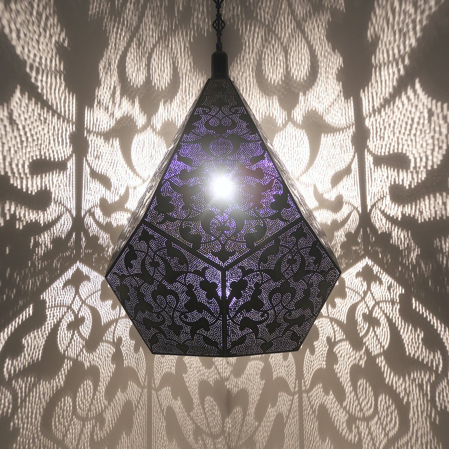 Moroccan Lantern Decorative Hanging Lamp Shadow Effect Light