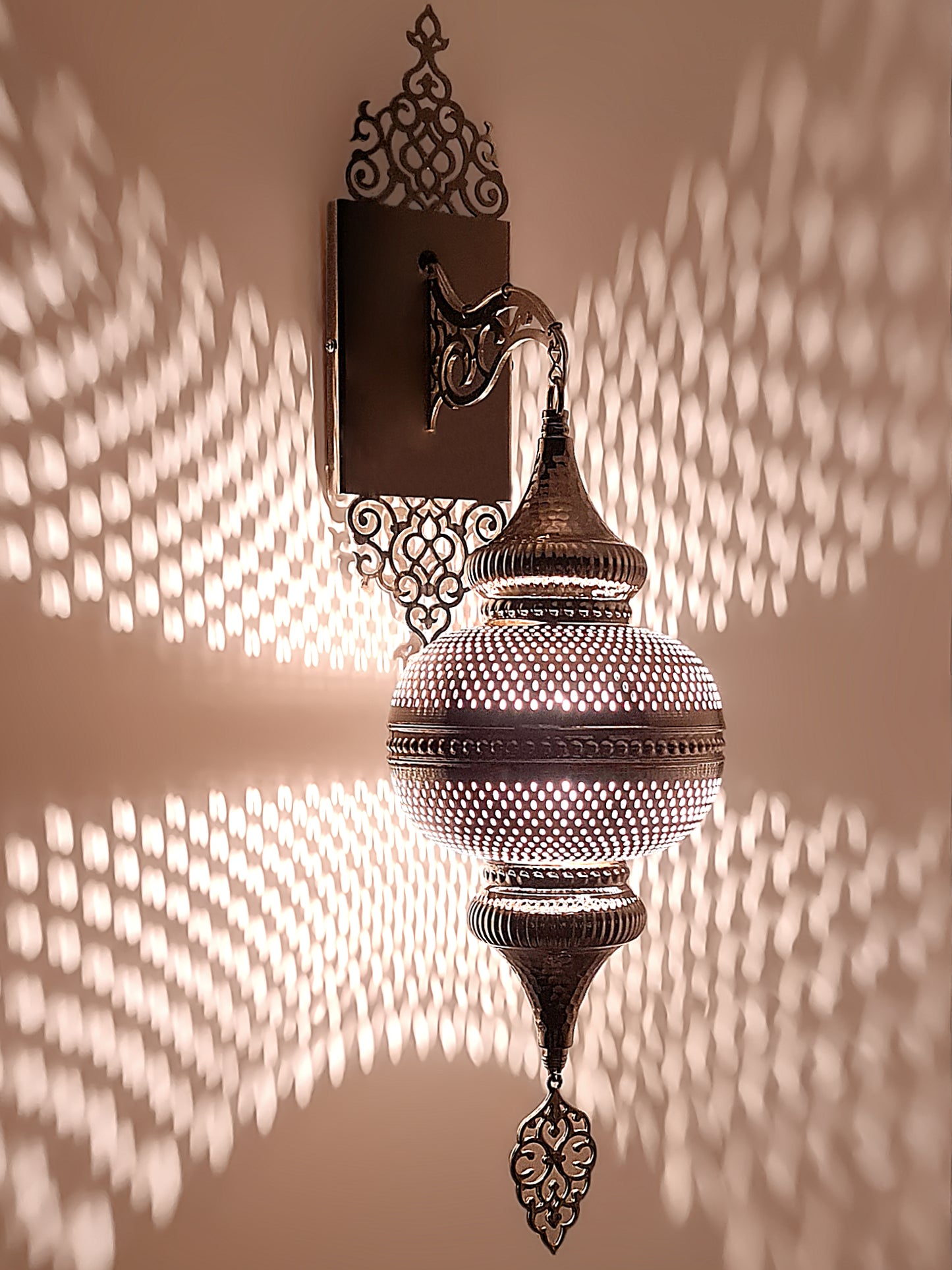 Wall Lamp Shade Moroccan Design Globe Hallway Light