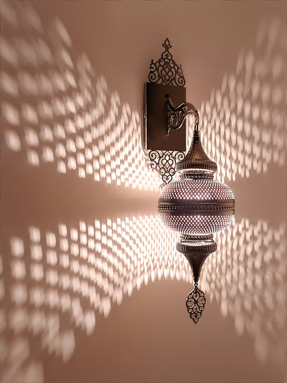 Wall Lamp Shade Moroccan Design Globe Hallway Light