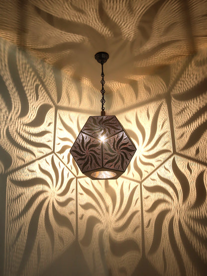 Hallway Lamp Moroccan Lantern Light Pattern Shadow