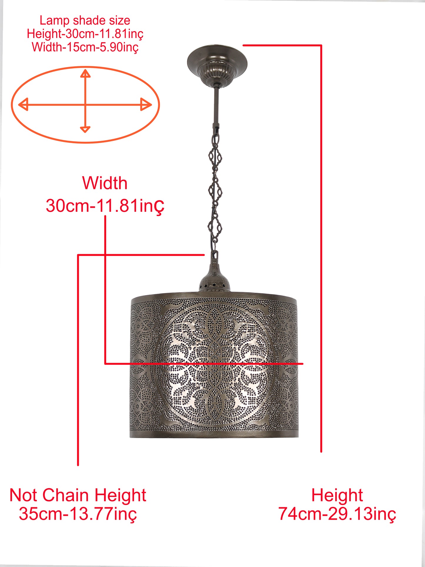 Moroccan Hanging Lamp Shade New Design