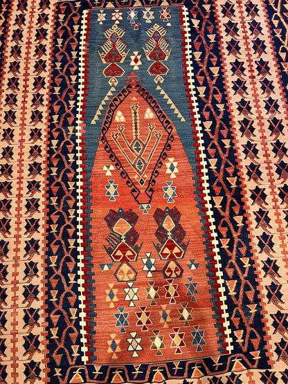 Old Handwoven Central Anatolian Kilim – Approximately 80 Years Old