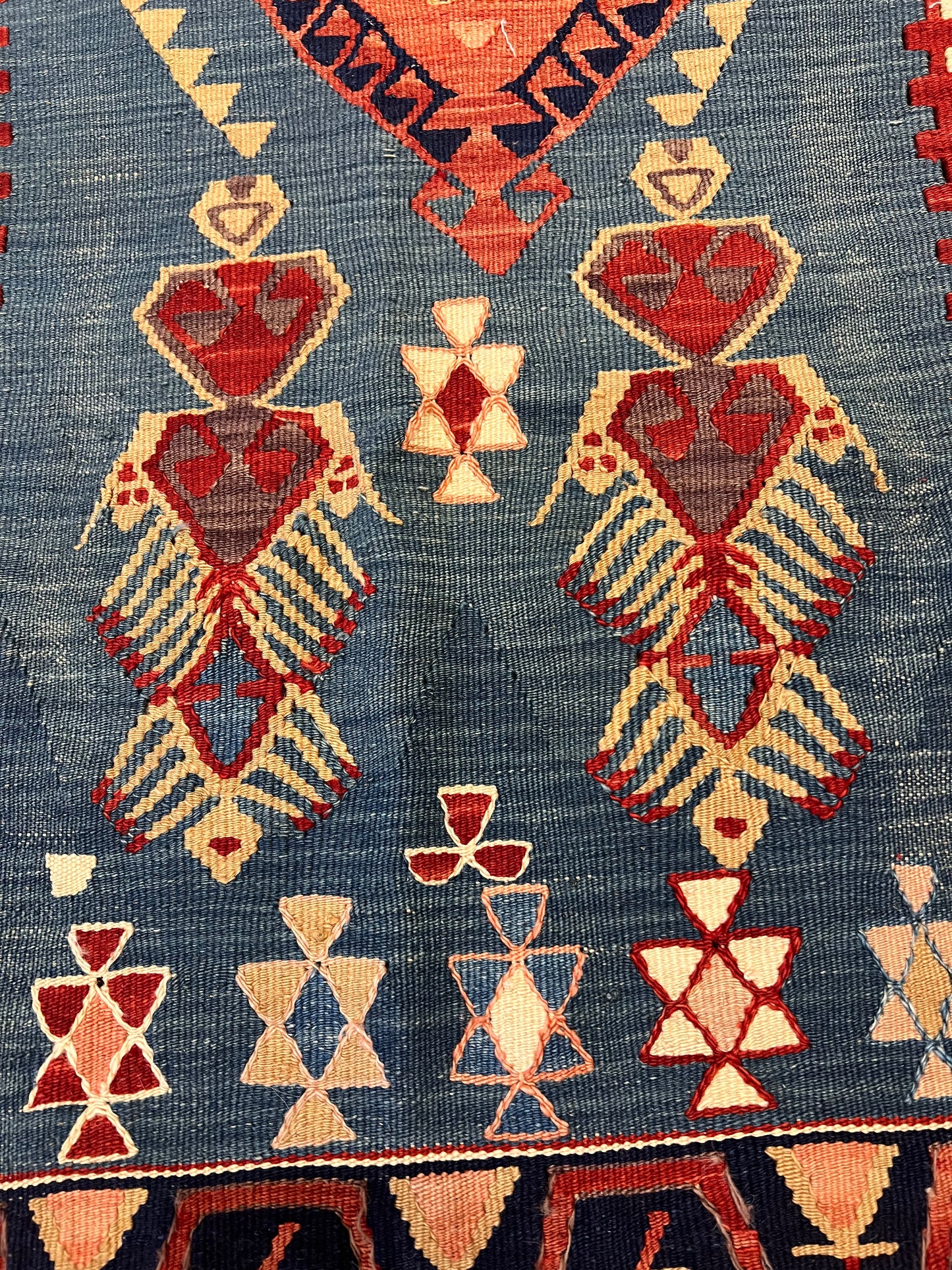 Old Handwoven Central Anatolian Kilim – Approximately 80 Years Old