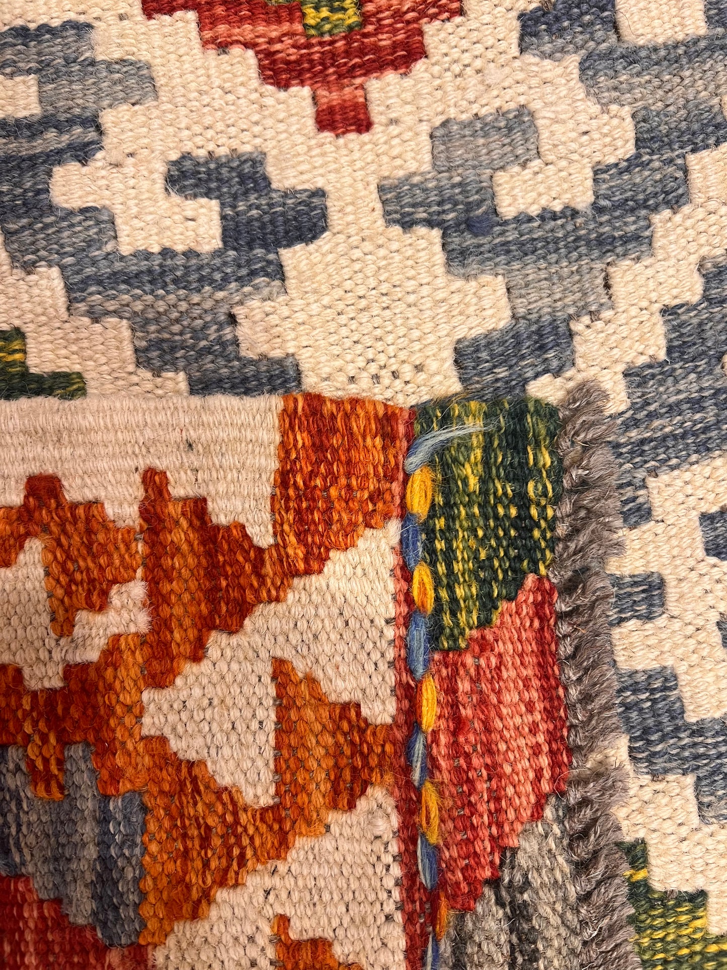 Handmade Natural Dye Kilim Rug – 6.4’ x 5.3’