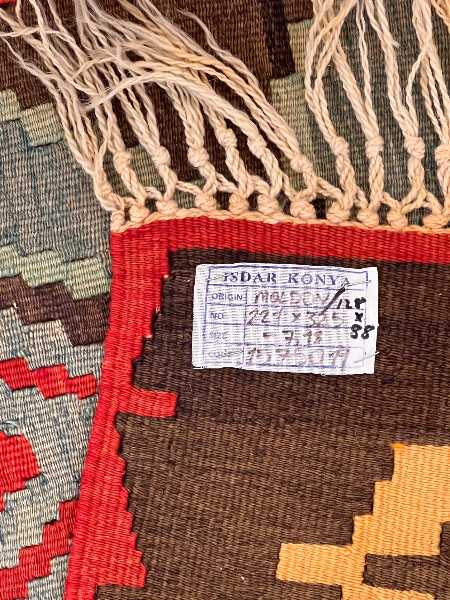 Authentic Handwoven Vintage Moldovan Kilim Rug – 70–80 Year Old Traditional Wool Kilim – Natural Vegetable Dyes – One-of-a-Kind Tribal Area Rug – 10.67’ × 7.33’