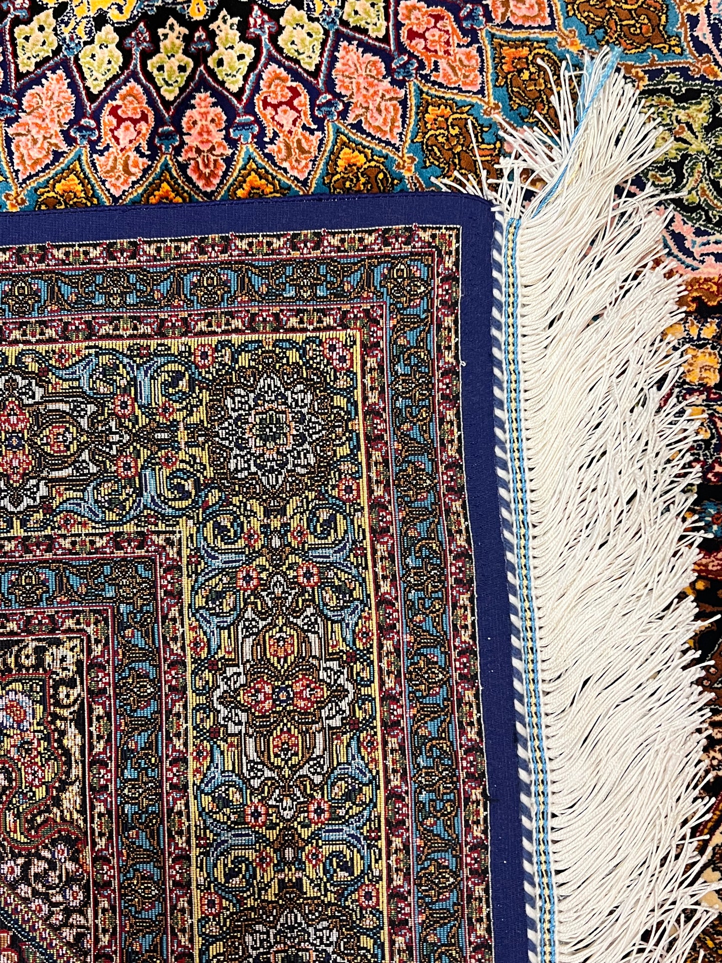 4x6 ft Silk Rug – Brown, Black & Gold Ornate Medallion Area Rug with Architectural Floral Design and Rich Multicolor Details