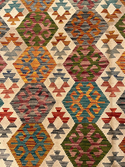 7x10 Fine Quality Handmade Turkish Kilim Rug – Exceptional Handwoven Colorful Anatolian Statement Rug