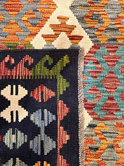7x10 Fine Quality Handmade Turkish Kilim Rug – Exceptional Handwoven Colorful Anatolian Statement Rug