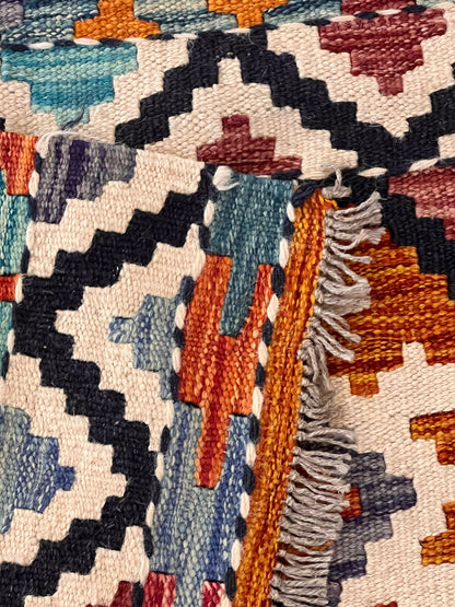 6x8 Fine Quality Turkish Kilim Rug – Handwoven Geometric Diamond Medallion Anatolian Rug