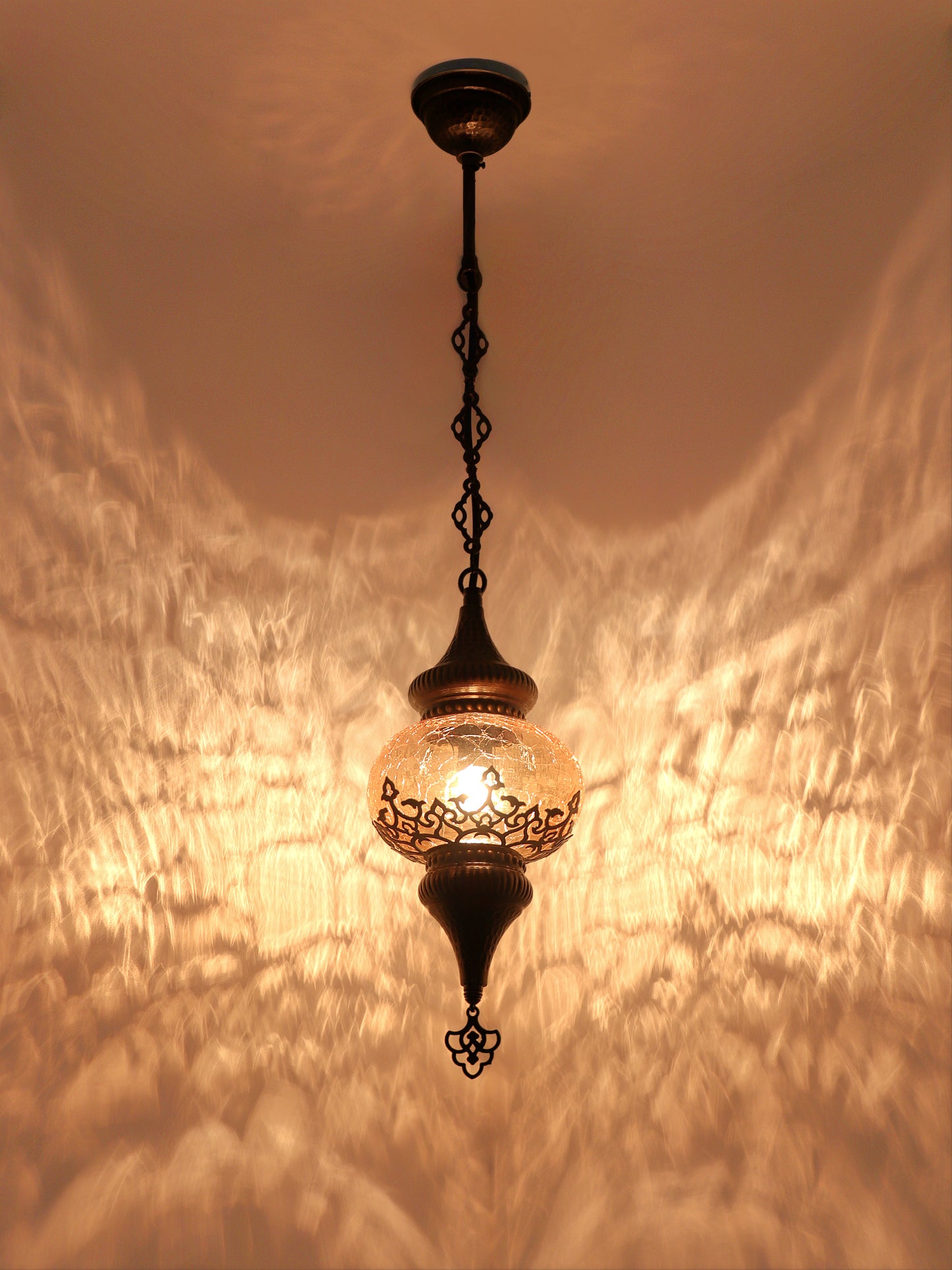 Turkish Glass Living Room Hanging Lamp Different Colors