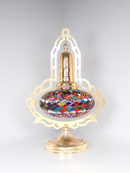 Turkish Mosaic Table Lamp Colorful Bedside Night Light