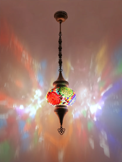 Mosaic Hanging Lamp Turkish Design Colorful Color