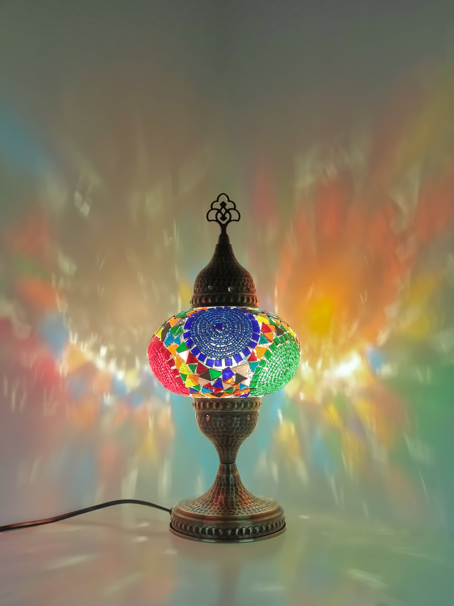 Turkish Mosaic Table Lamp Colorful Color