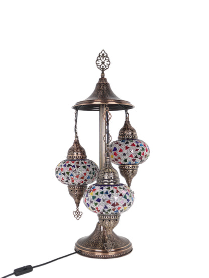 Turkish Mosaic Floor Lamp 3 Globe