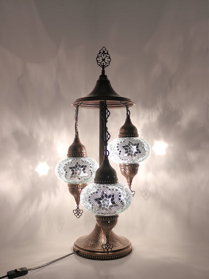 Turkish Mosaic Floor Lamp 3 Globe