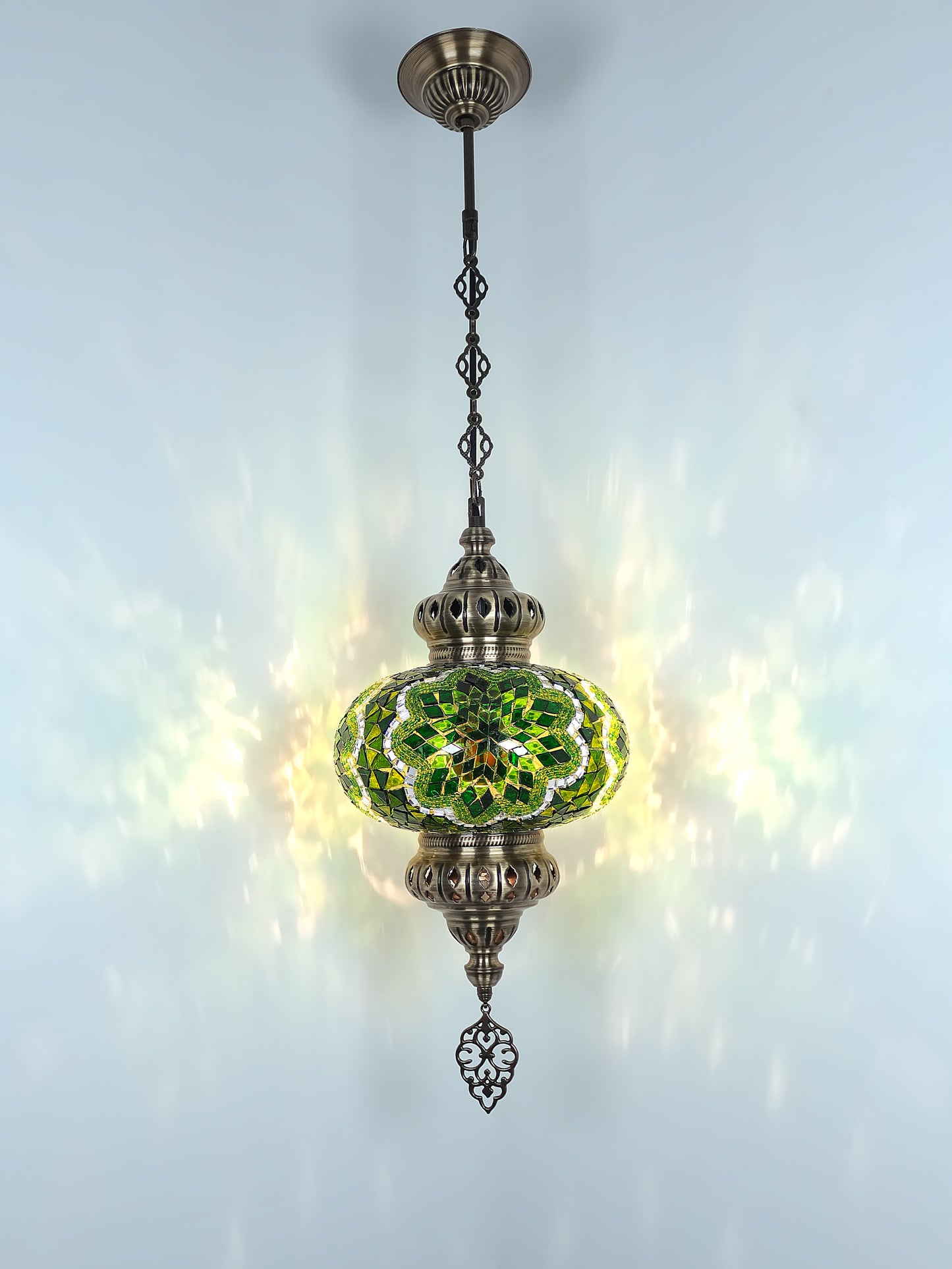 Turkish Mosaic Hanging Lamp Big Globe Pendant Lights