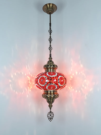 Turkish Mosaic Hanging Lamp Big Globe Pendant Lights