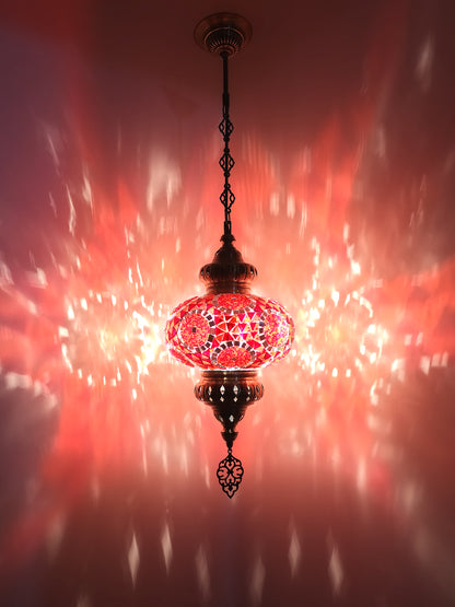 Turkish Mosaic Hanging Lamp Big Globe Pendant Lights