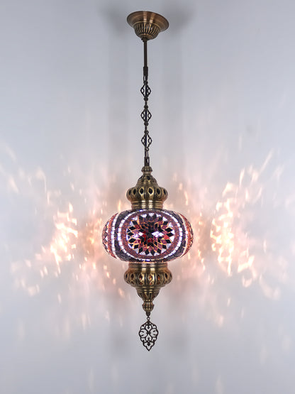 Turkish Mosaic Hanging Lamp Big Globe Pendant Lights