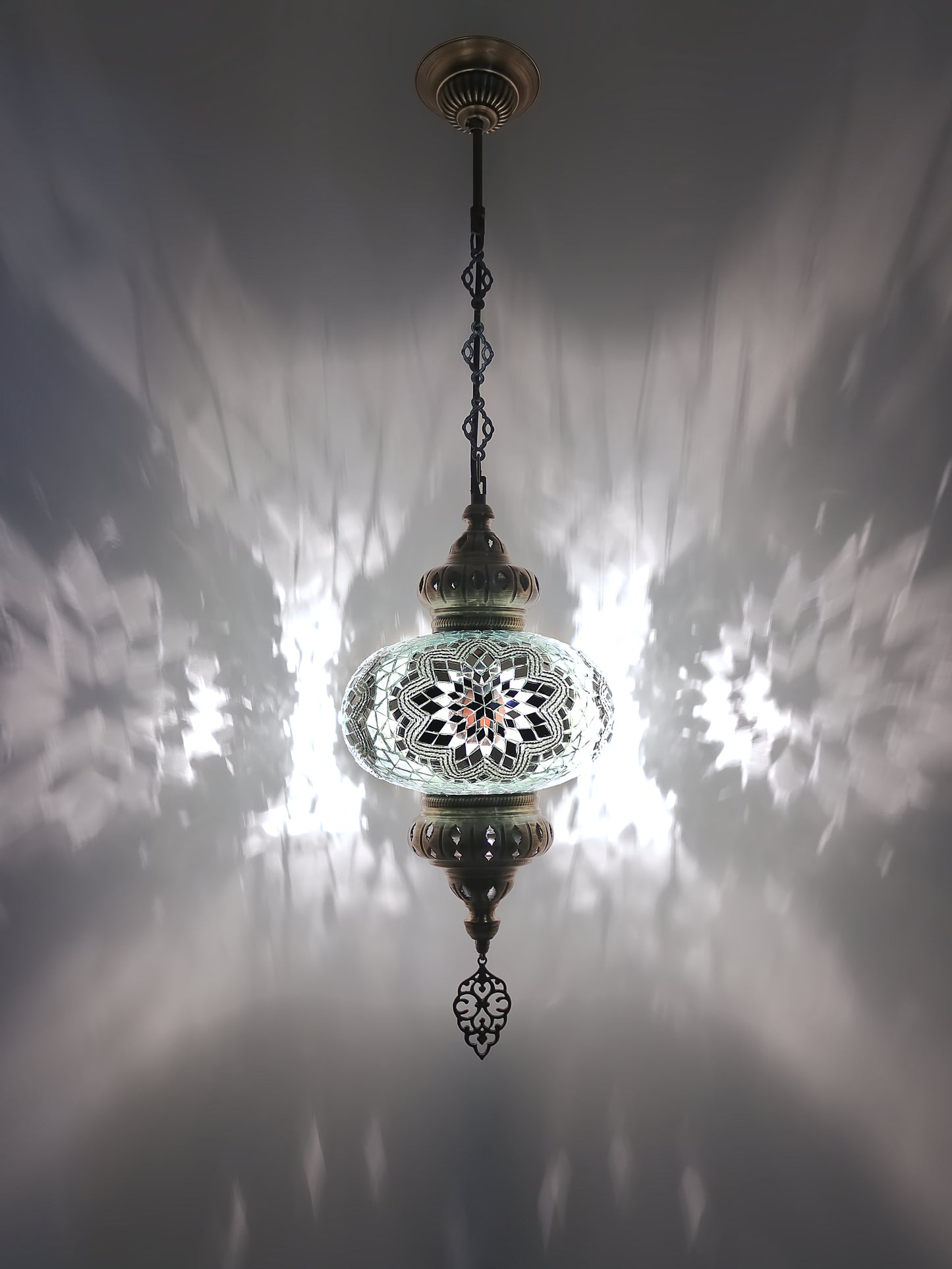 Turkish Mosaic Hanging Lamp Big Globe Pendant Lights